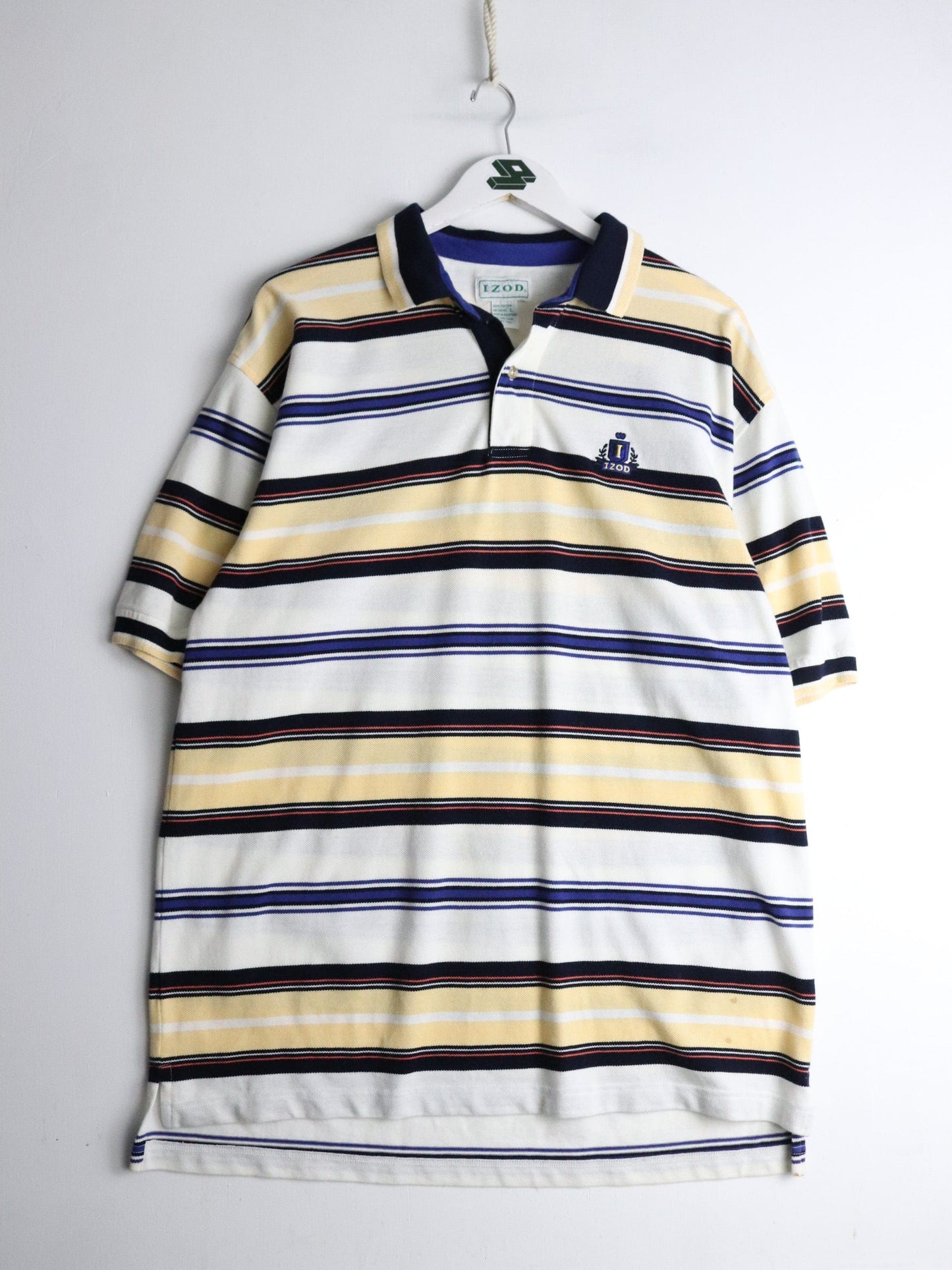 Vintage Izod Polo Shirt Mens Large White from propervintagecanada