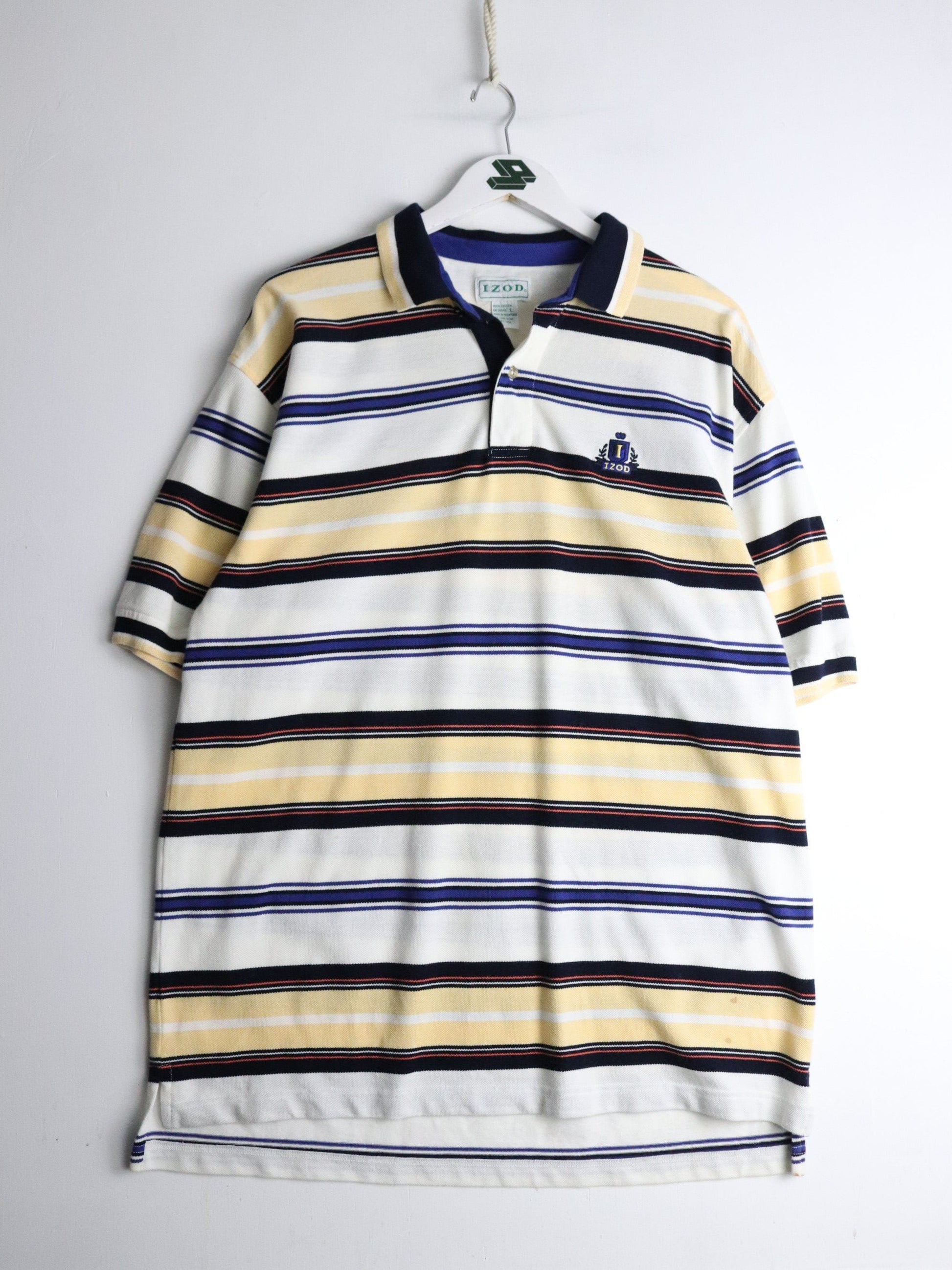 Vintage Izod Polo Shirt Mens Large White from propervintagecanada