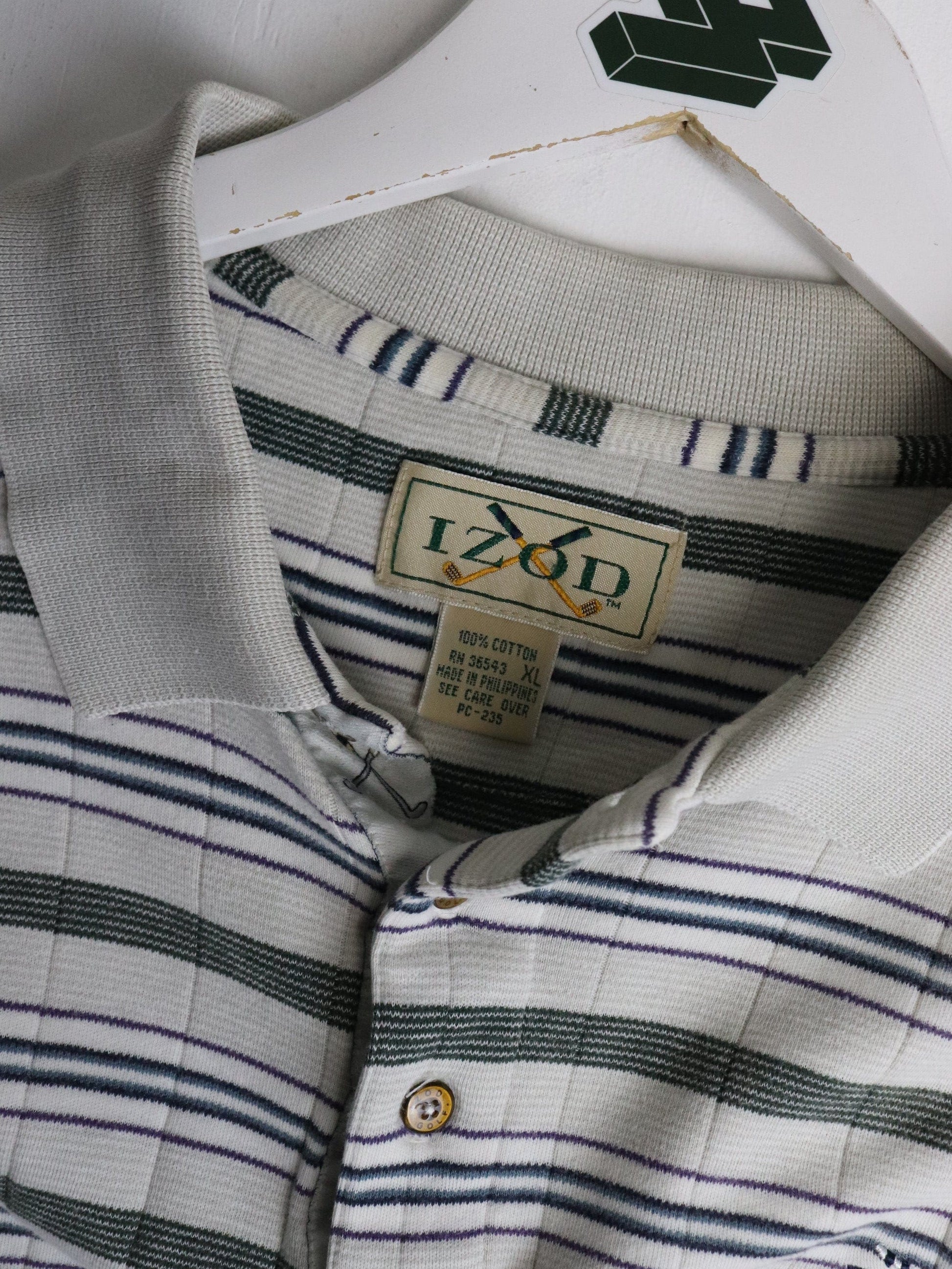 Vintage Izod Polo Shirt Mens XL Beige Golf from propervintagecanada