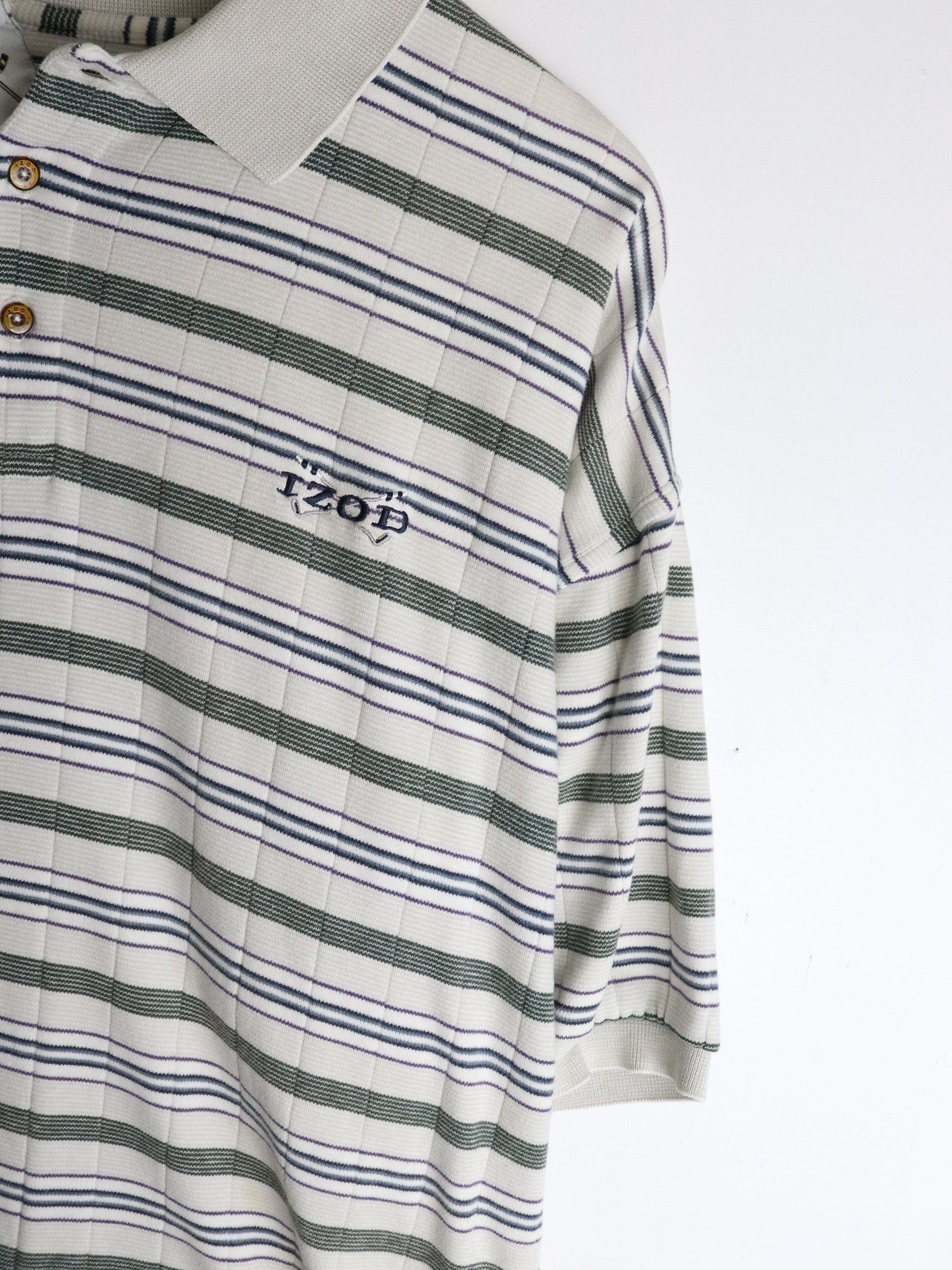 Vintage Izod Polo Shirt Mens XL Beige Golf from propervintagecanada