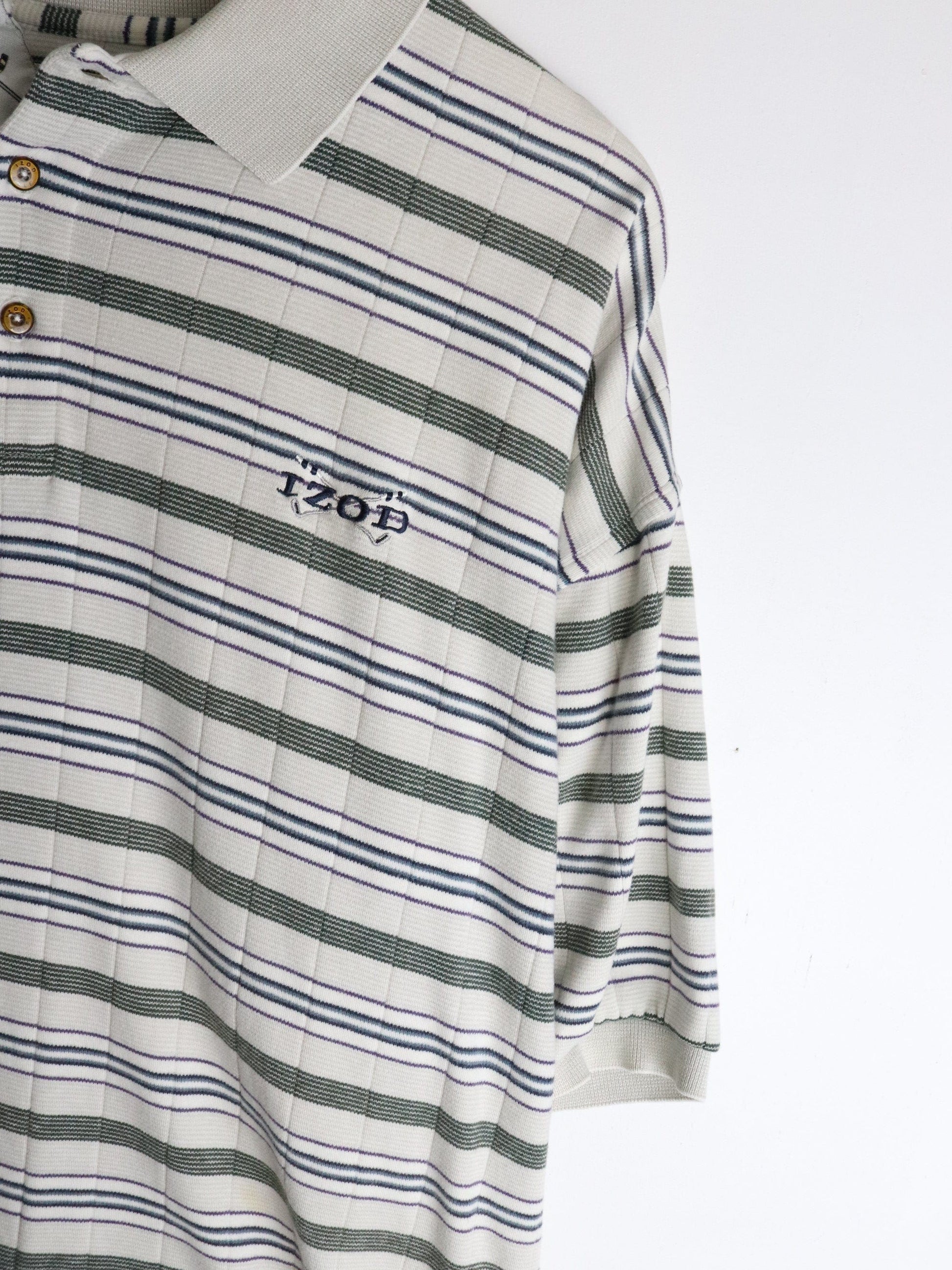 Vintage Izod Polo Shirt Mens XL Beige Golf from propervintagecanada
