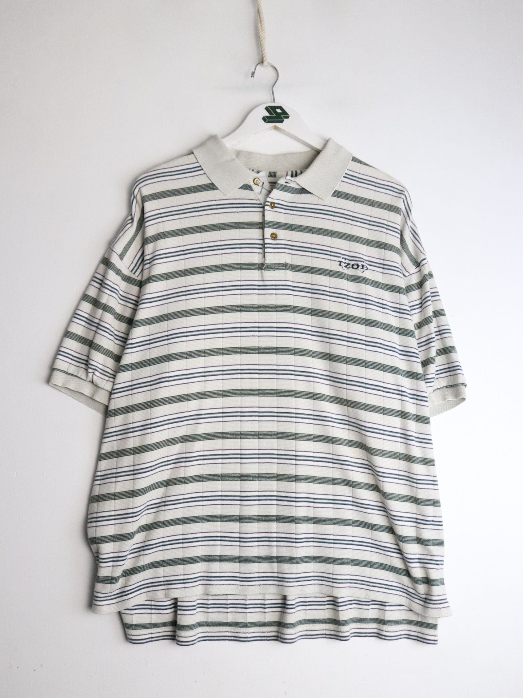 Vintage Izod Polo Shirt Mens XL Beige Golf from propervintagecanada