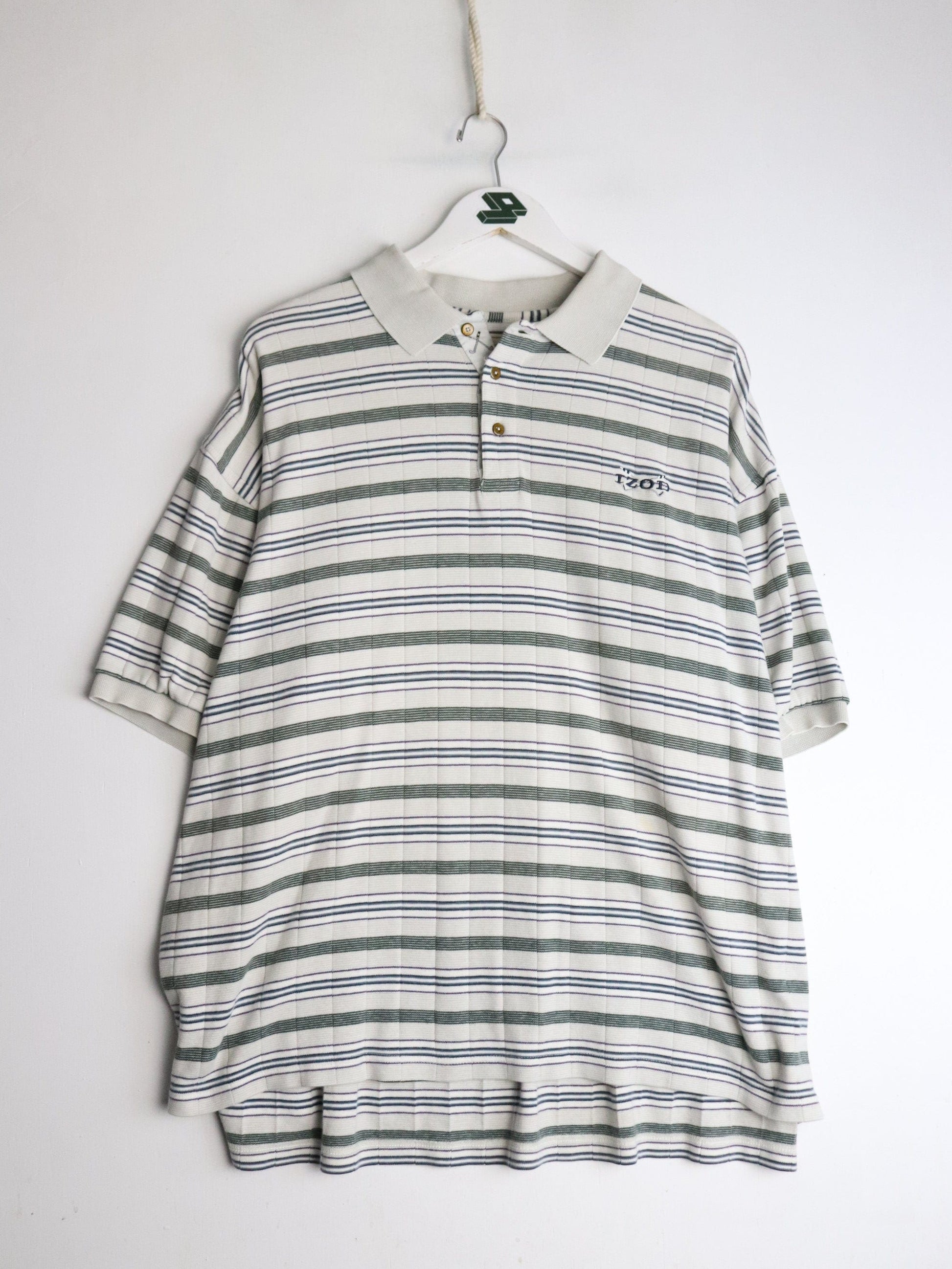 Vintage Izod Polo Shirt Mens XL Beige Golf from propervintagecanada