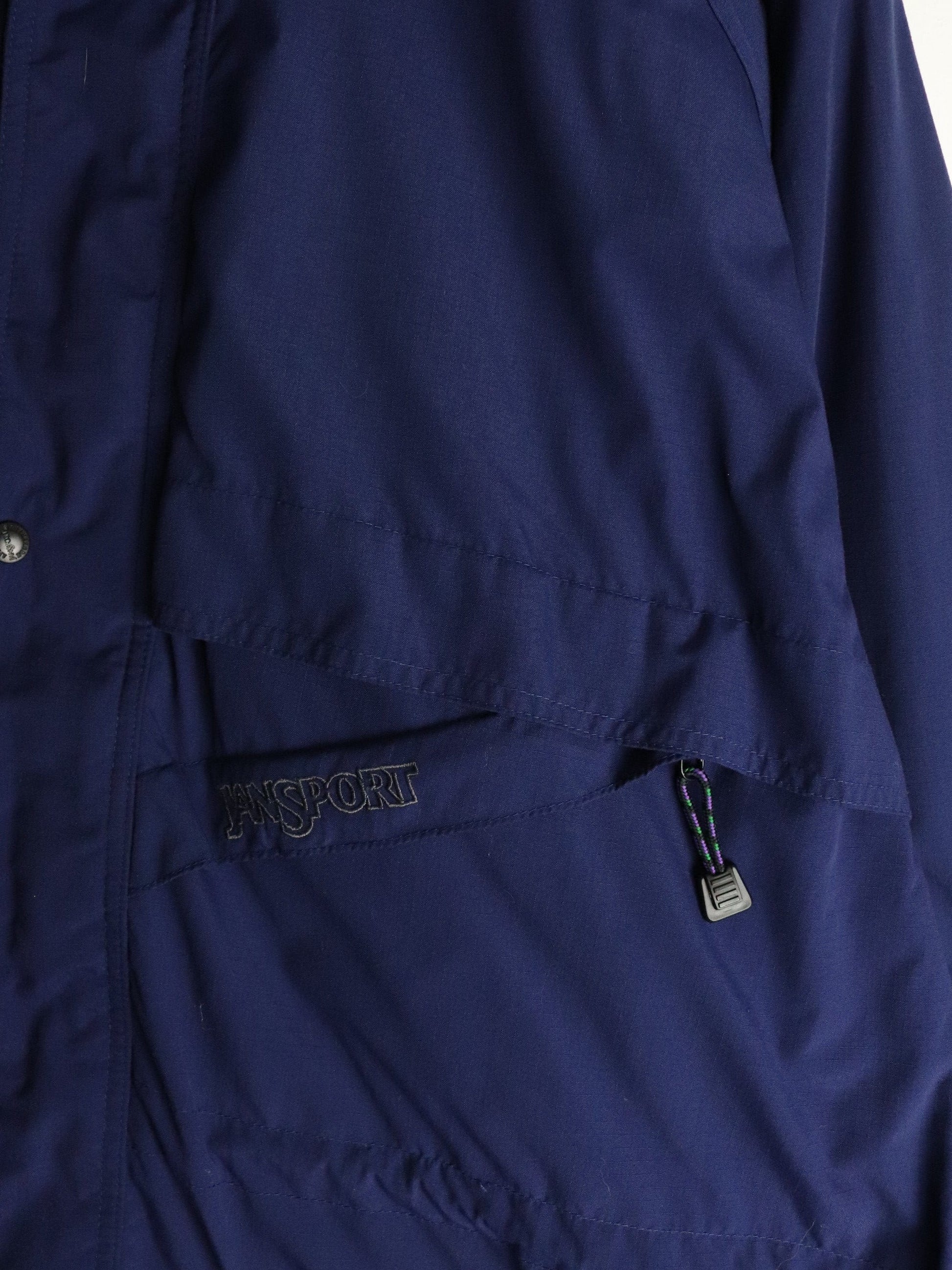 Vintage Jansport Jacket Mens Large Blue Parka