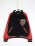 Vintage Jostens Jacket Mens XL Black Red Wool Varsity Coat