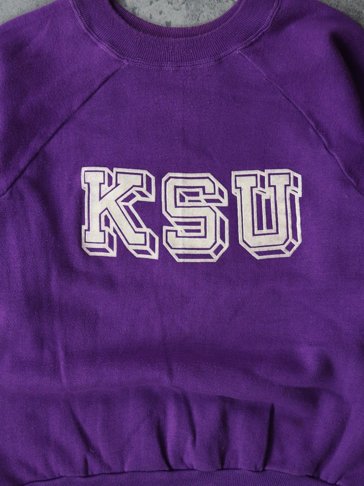 Vintage Kansas State University Sweatshirt Mens Small Purple 70s 80s College from propervintagecanada