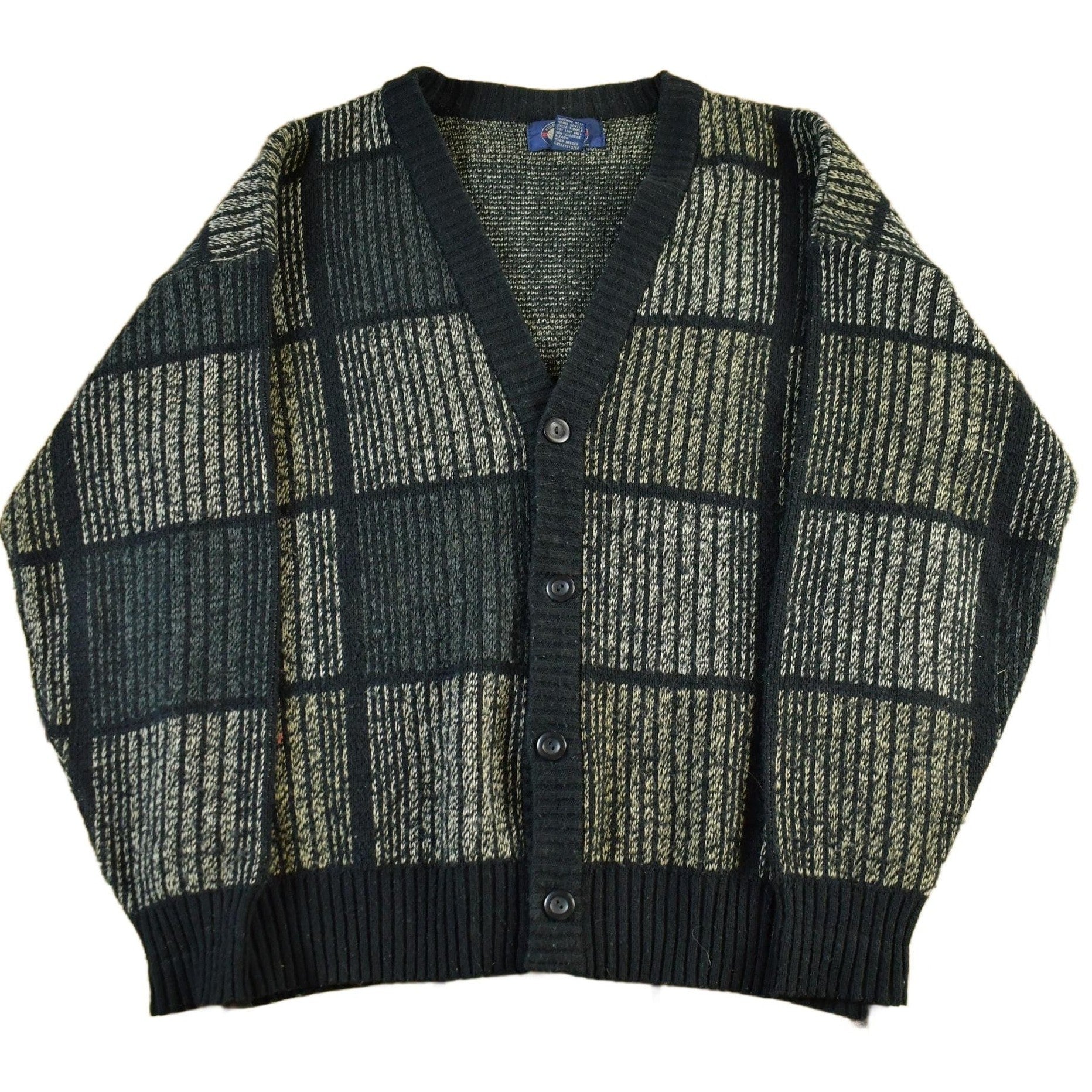 Vintage Knights Bridge Knit Cardigan Sweater Men's Medium from propervintagecanada