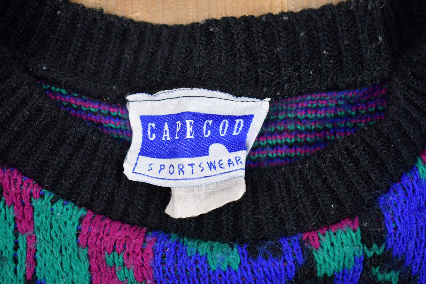 Vintage Knitted Cape Cod Funky Knitted Sweater Men's Large from propervintagecanada