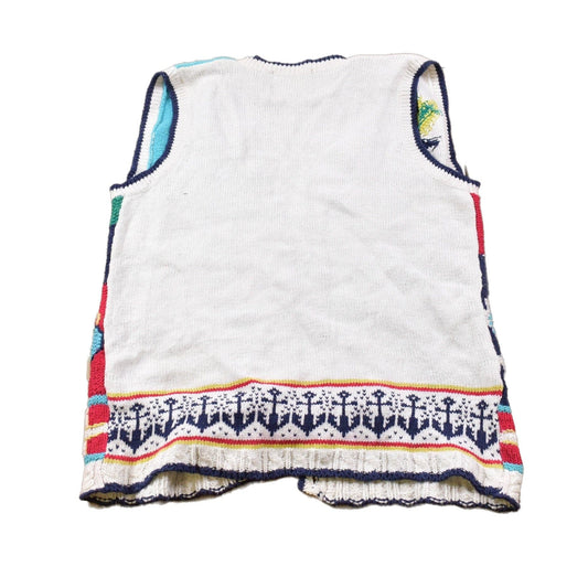 Vintage Knitted Crystal Kobe Sweater Vest Men's Large from propervintagecanada