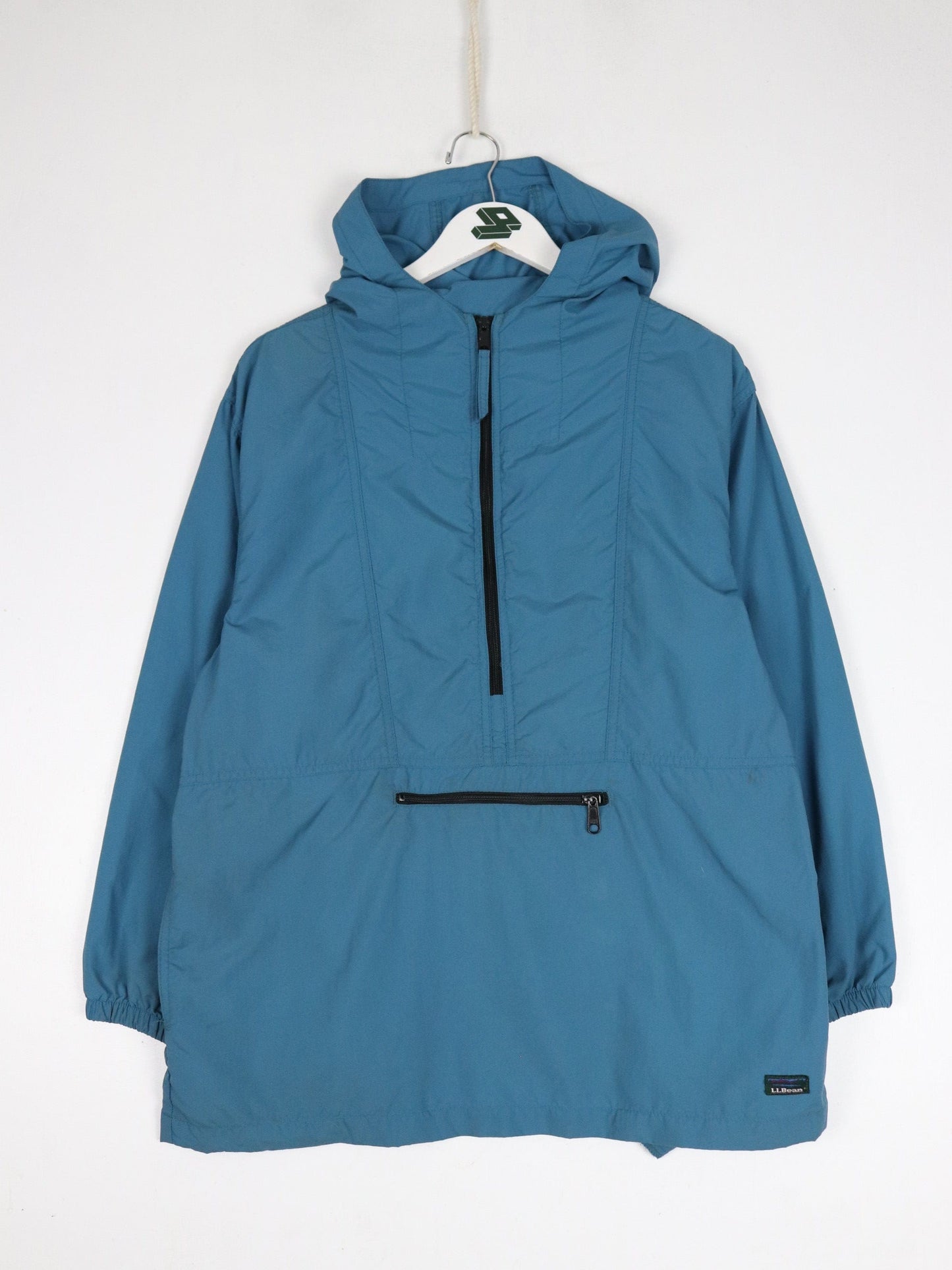 Vintage L.L. Bean Jacket Youth XL Blue Anorak Windbreaker from propervintagecanada