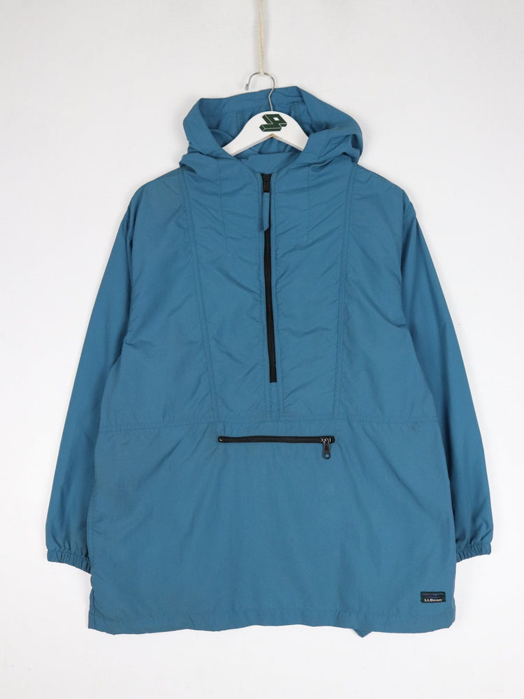 Vintage L.L. Bean Jacket Youth XL Blue Anorak Windbreaker from propervintagecanada