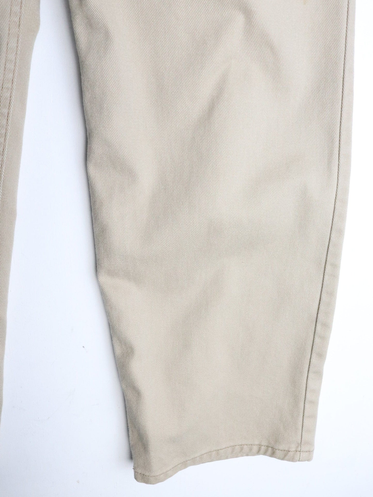 Vintage L.L. Bean Pants Mens 34 x 30 Beige Denim Jeans from propervintagecanada