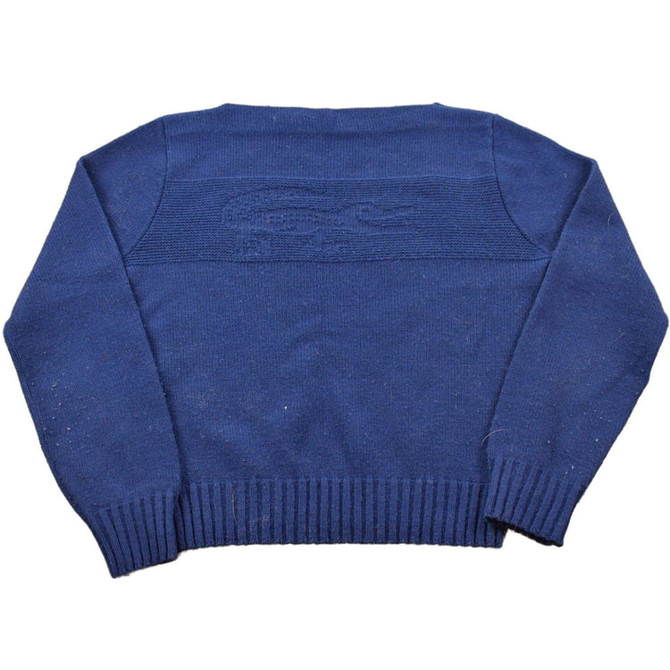 Vintage Lacoste Embossed Logo Knitted Sweater Women's XS from propervintagecanada