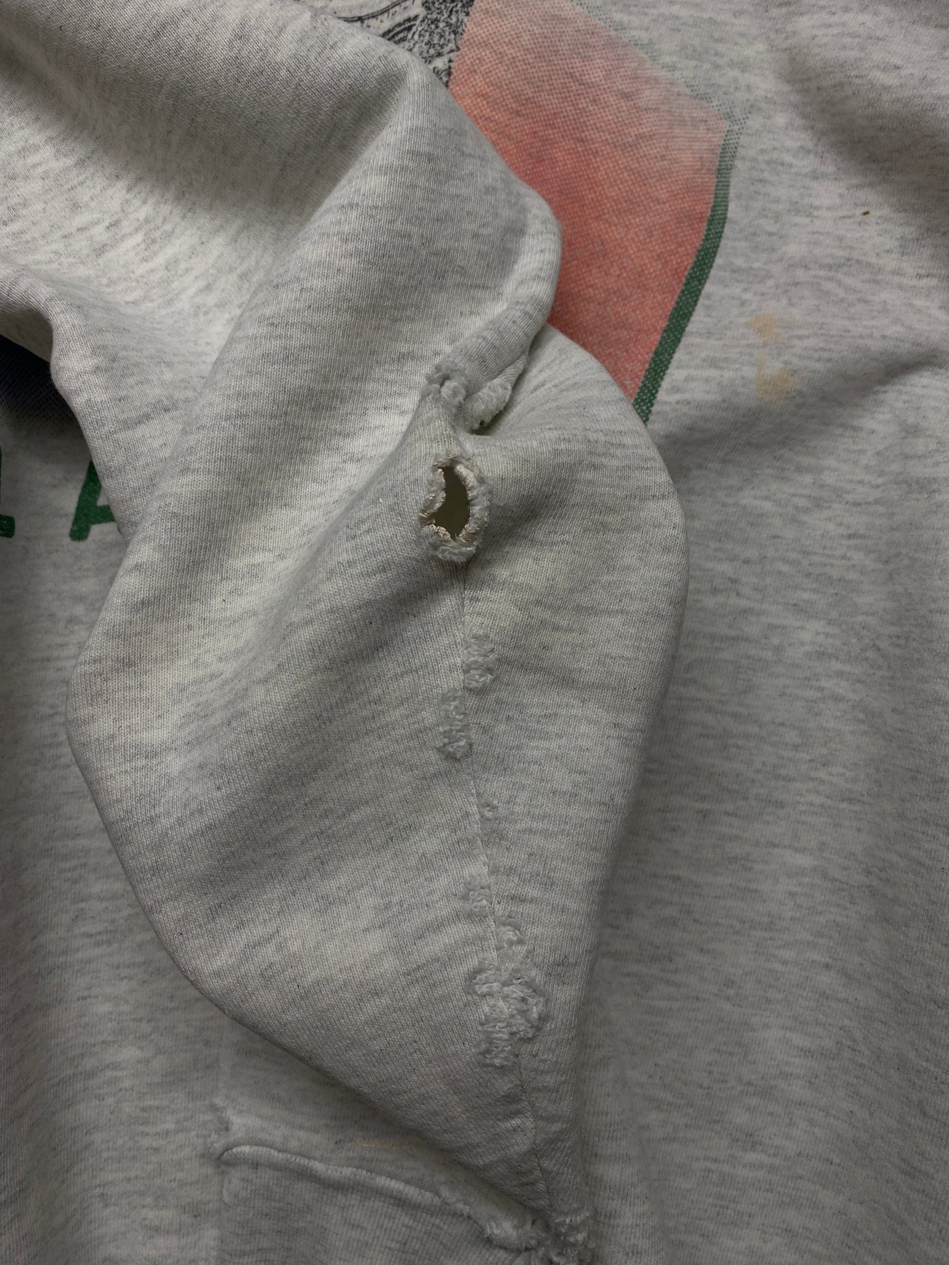 Vintage Lacoste Sweatshirt Mens XL Grey Thrashed from propervintagecanada