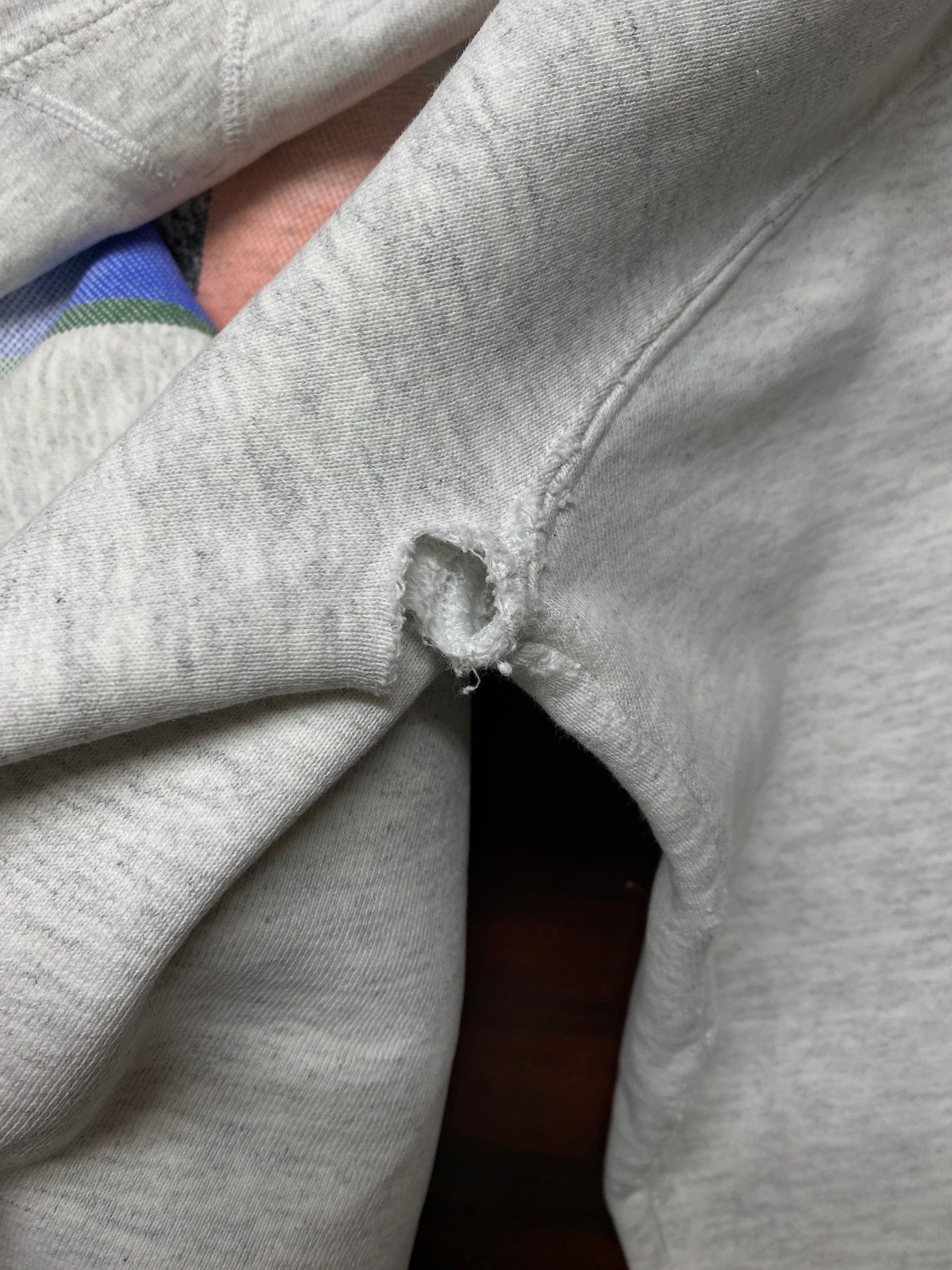 Vintage Lacoste Sweatshirt Mens XL Grey Thrashed from propervintagecanada