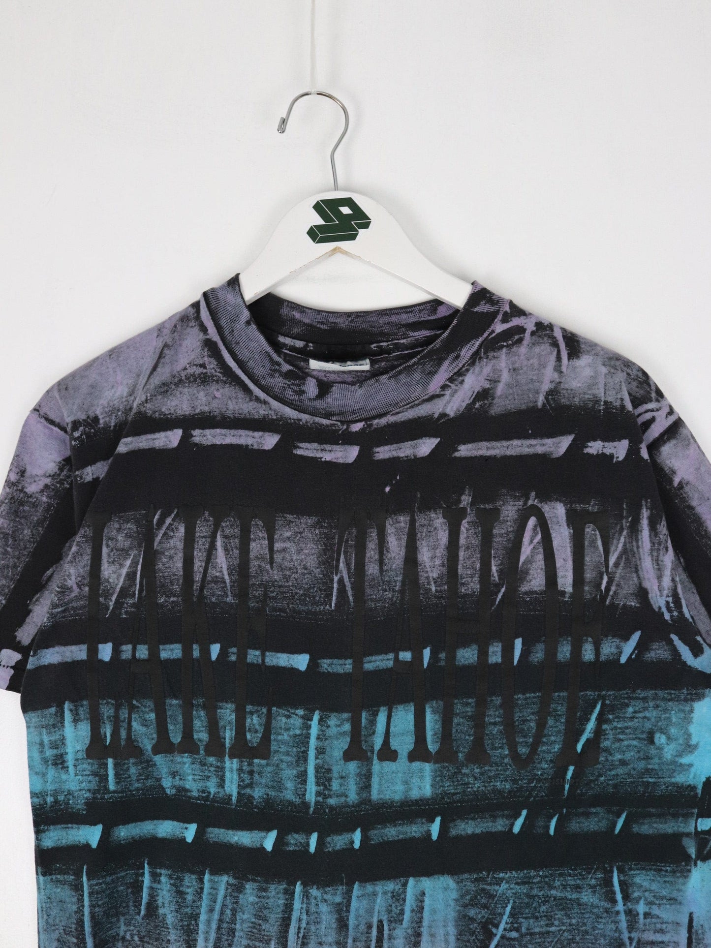 Vintage Lake Tahoe T Shirt Fits Mens Medium Black 90s Hanes Beefy