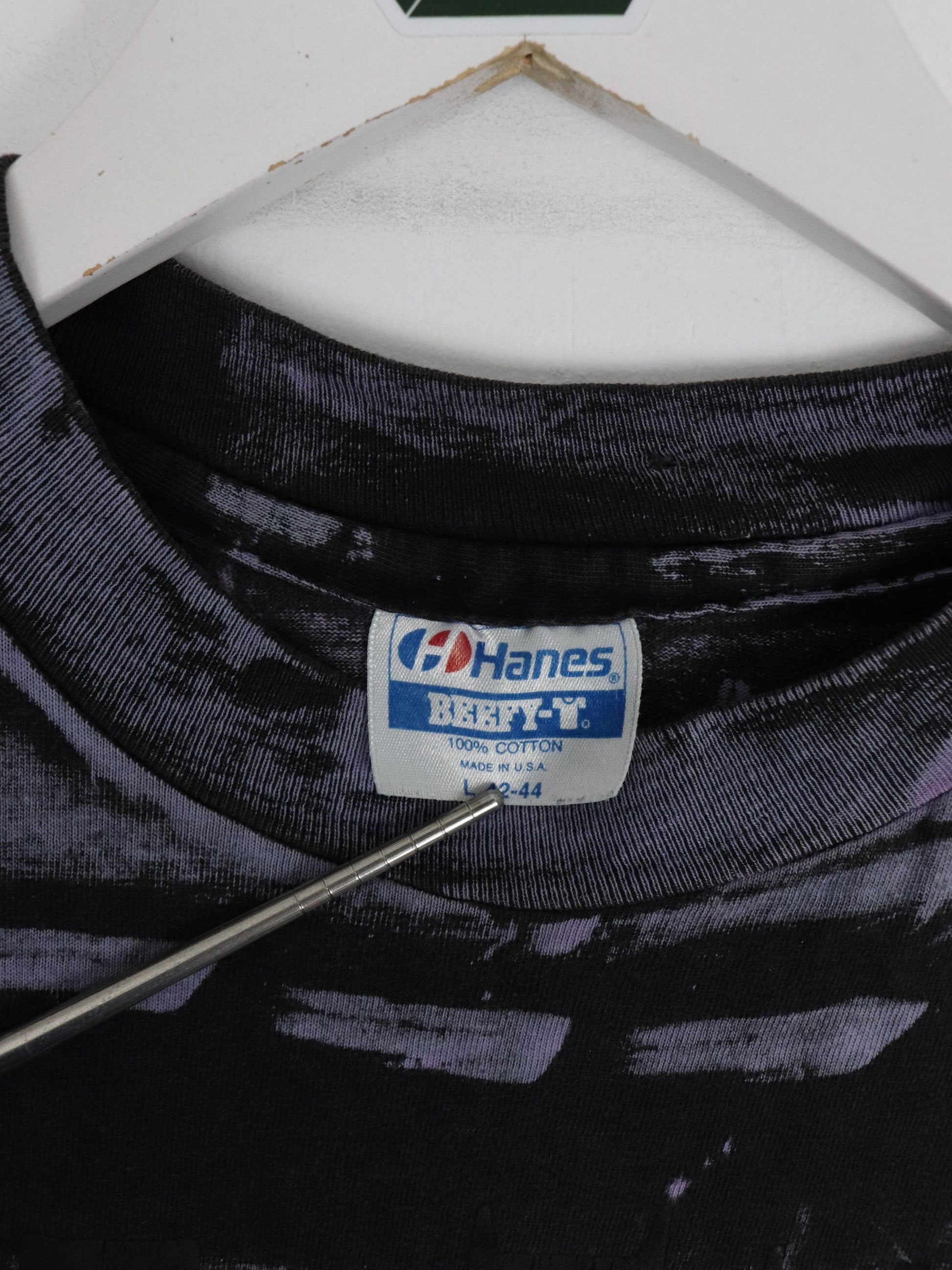 Vintage Lake Tahoe T Shirt Fits Mens Medium Black 90s Hanes Beefy