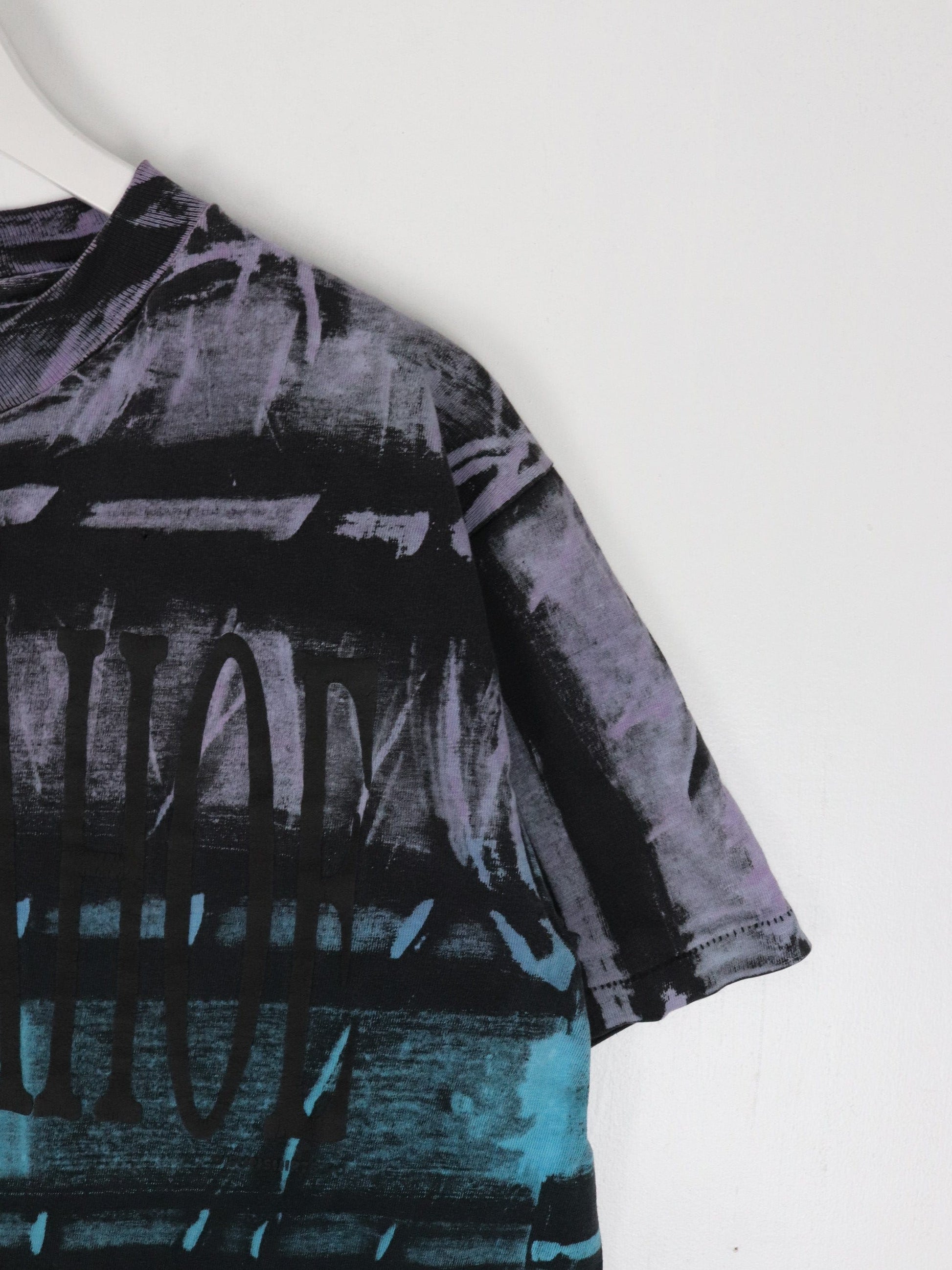 Vintage Lake Tahoe T Shirt Fits Mens Medium Black 90s Hanes Beefy