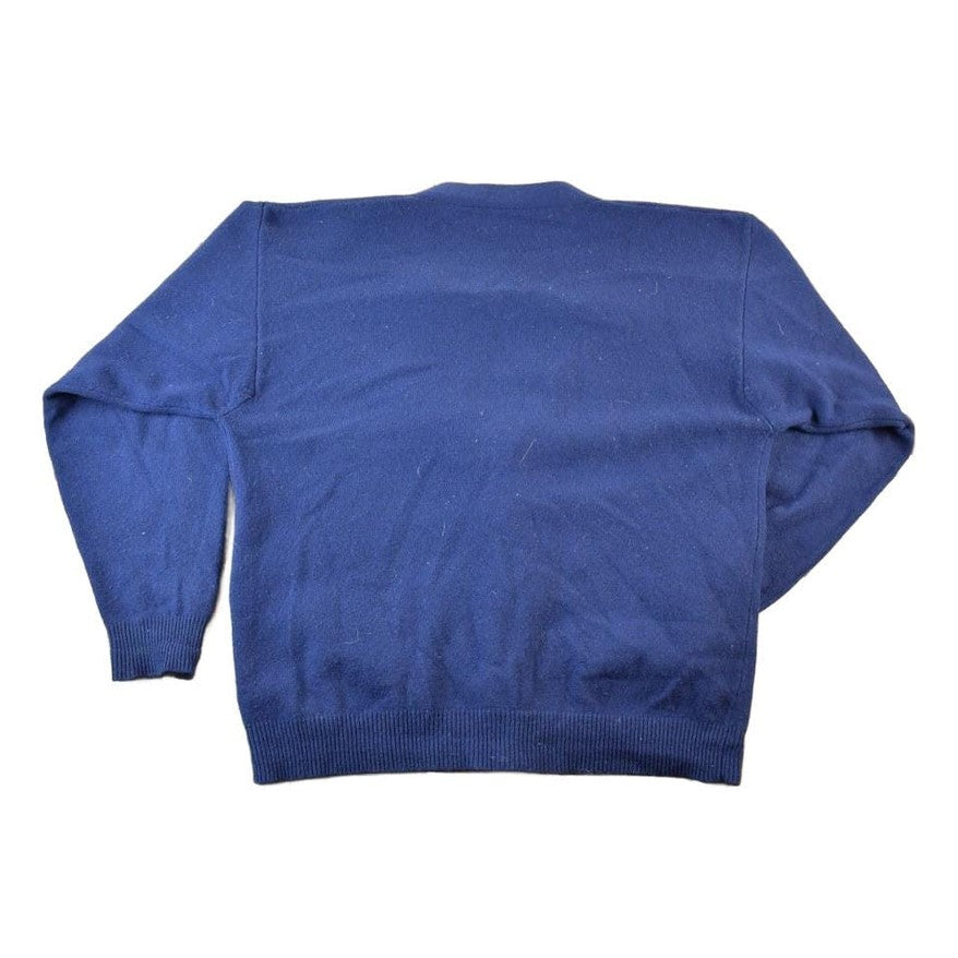 Vintage Lambswool Knit Cardigan Sweater 1990s Mens Large from propervintagecanada