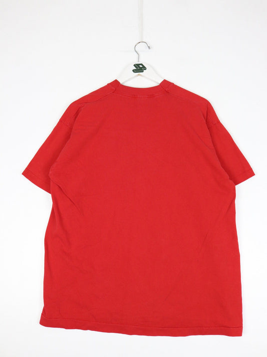 Vintage Las Vegas T Shirt Mens XL Red 90s