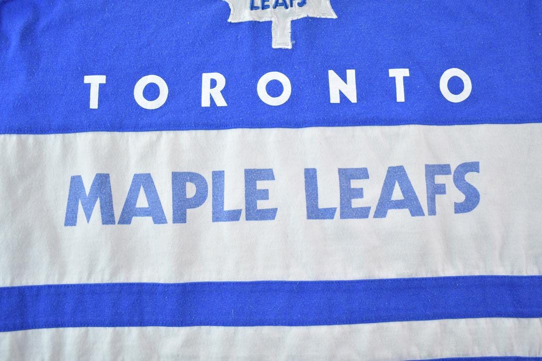 Vintage Late 80s Early 90s Starter Toronto Maple Leafs NHL Hockey Embroidered Crewneck Sweatshirt Men's Large from propervintagecanada