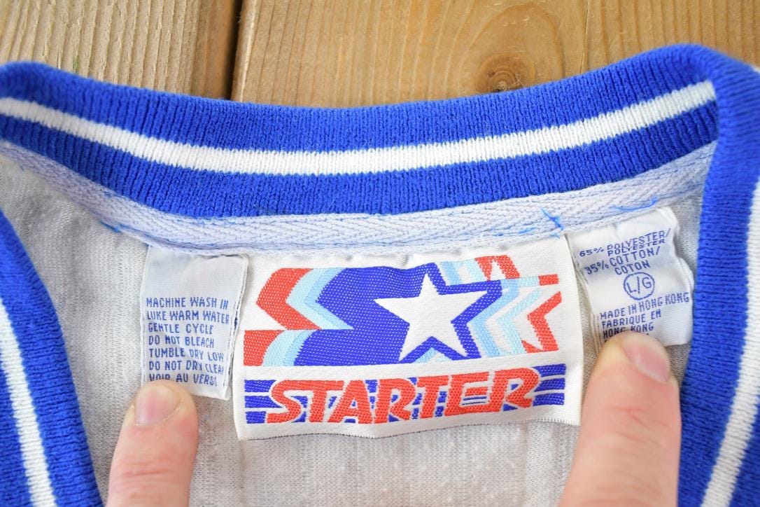 Vintage Late 80s Early 90s Starter Toronto Maple Leafs NHL Hockey Embroidered Crewneck Sweatshirt Men's Large from propervintagecanada