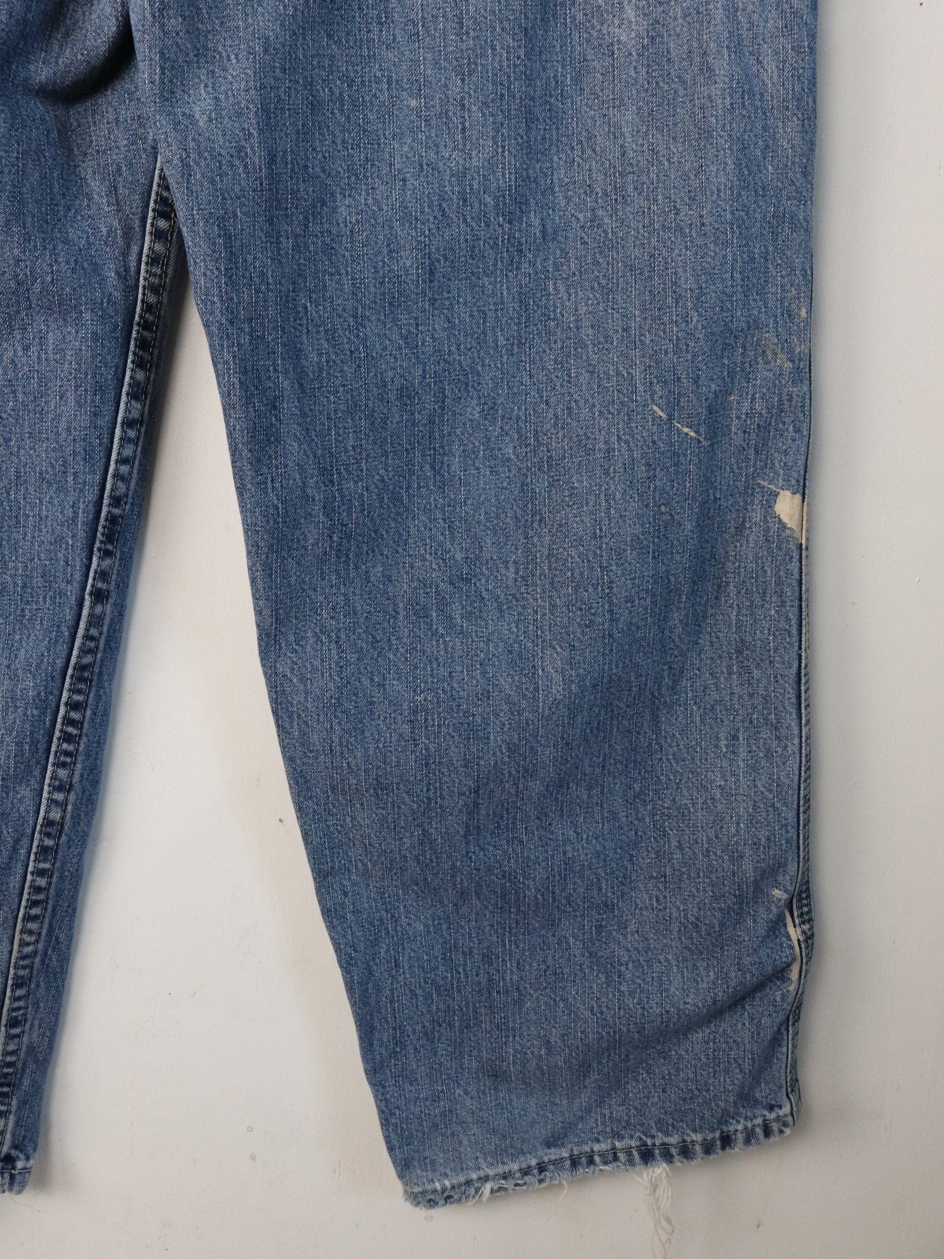Vintage Lee Denim Jeans Mens 34 x 31 Blue Carpenter