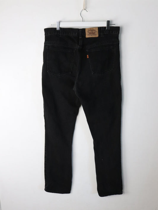 Vintage Levi's Denim Jeans Mens 34 x 32 Black Bootcut from propervintagecanada