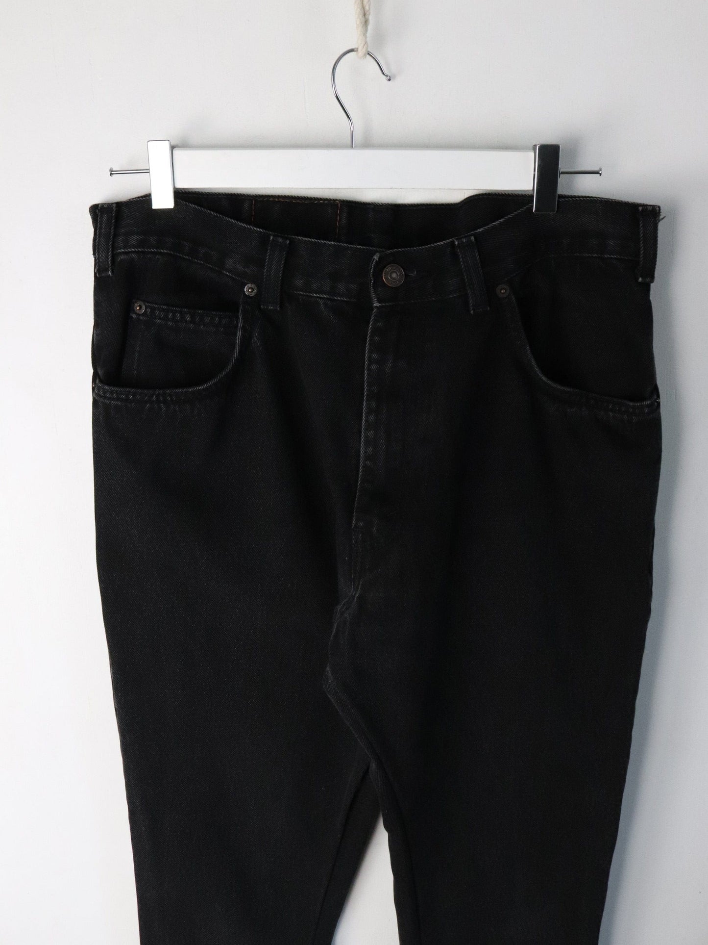 Vintage Levi's Denim Jeans Mens 34 x 32 Black Bootcut from propervintagecanada
