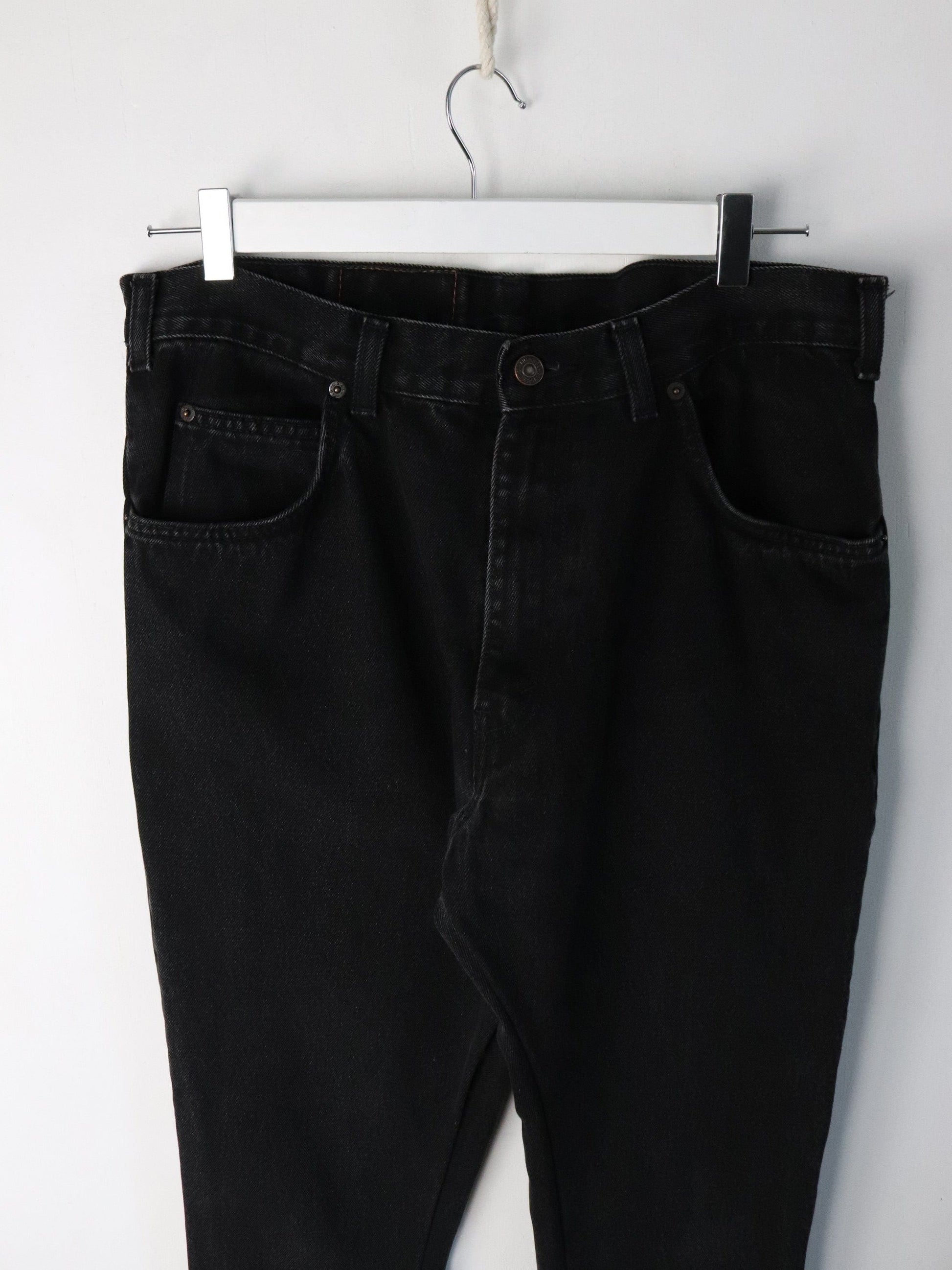 Vintage Levi's Denim Jeans Mens 34 x 32 Black Bootcut from propervintagecanada