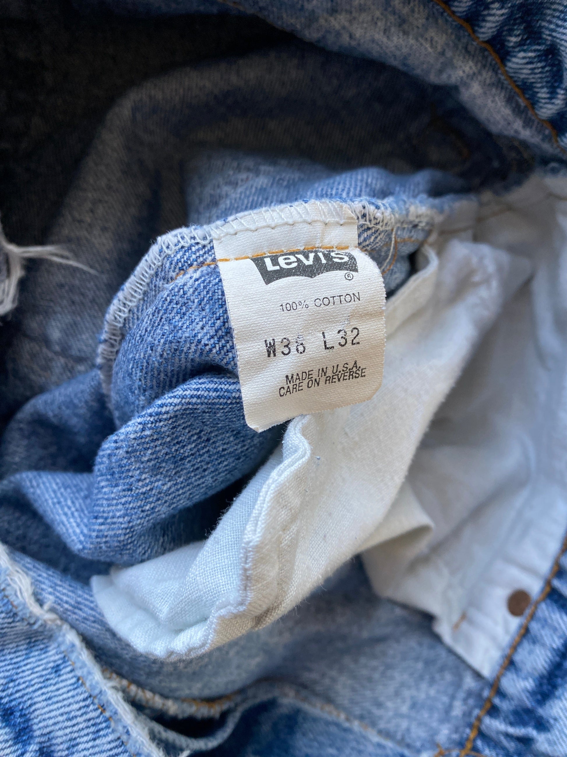 Vintage Levi's Denim Jeans Mens 36 x 32 Blue 505 Regular Fit