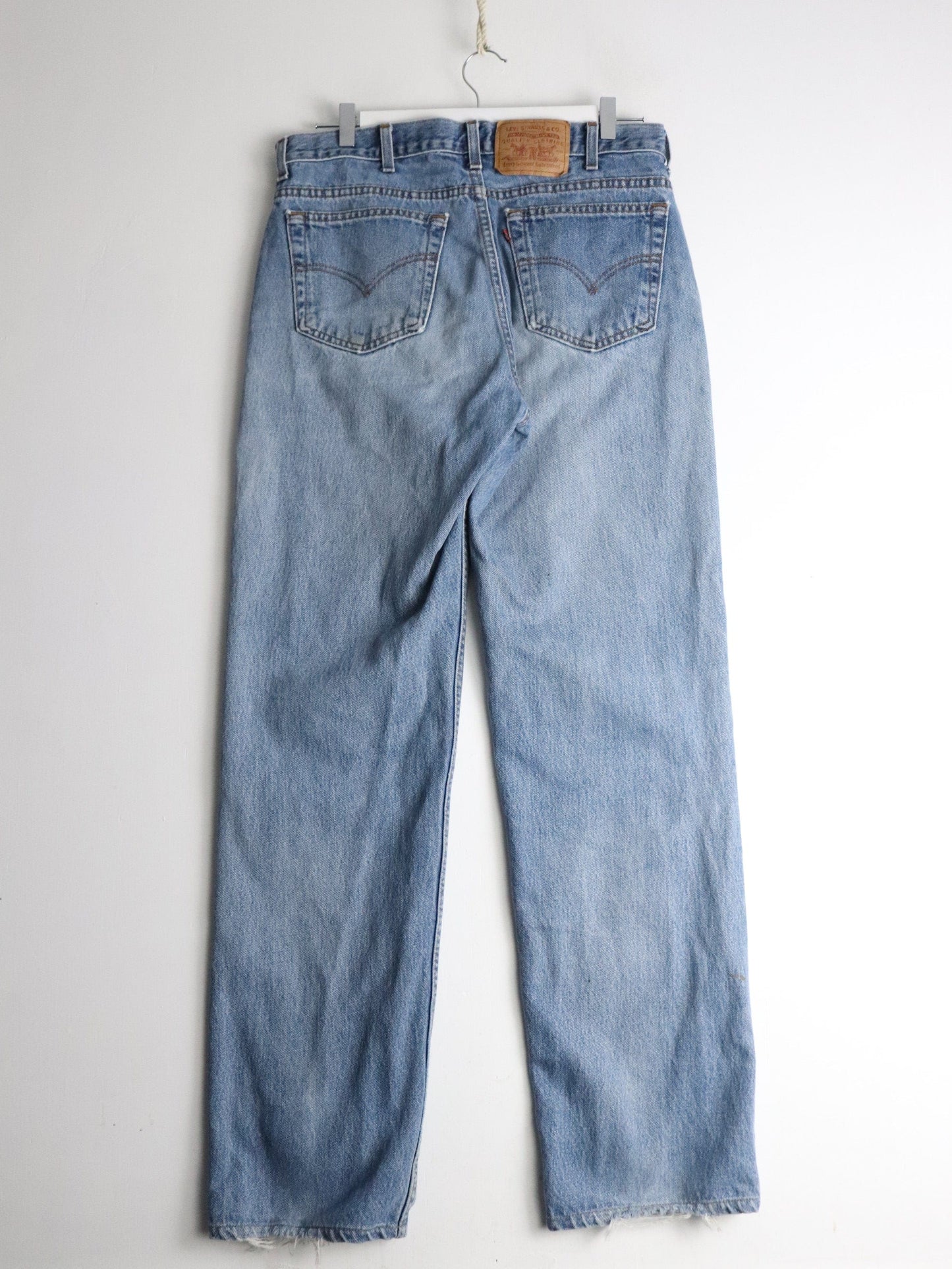 Vintage Levi's Pants Fits Mens 35 x 34 Blue Denim Jeans 516 Slim Straight from propervintagecanada