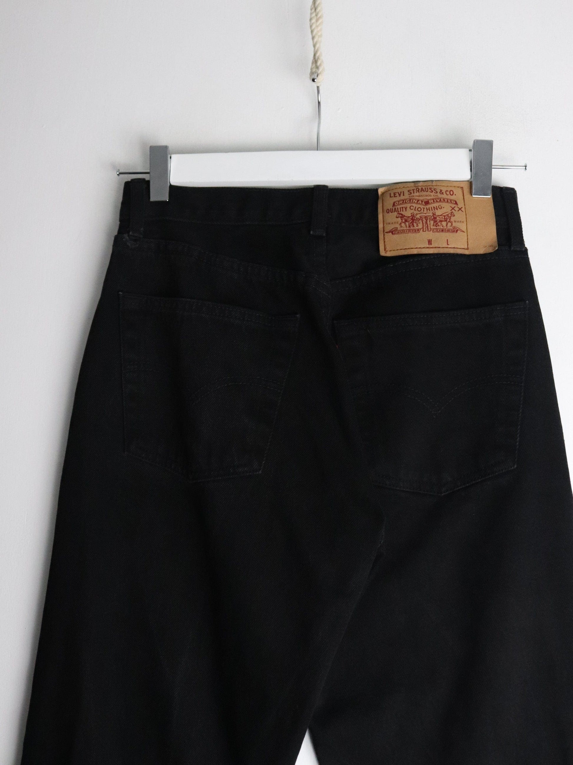 Vintage Levi's Pants Mens 26 x 32 Black Denim Jeans