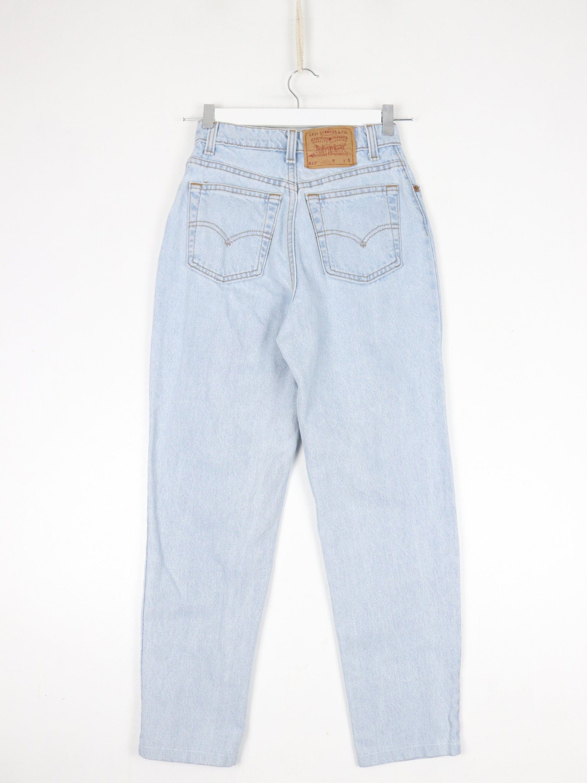 Vintage Levi's Pants Youth 5 Short Blue Denim Jeans 512 Slim Tapered 23 x 25 from propervintagecanada