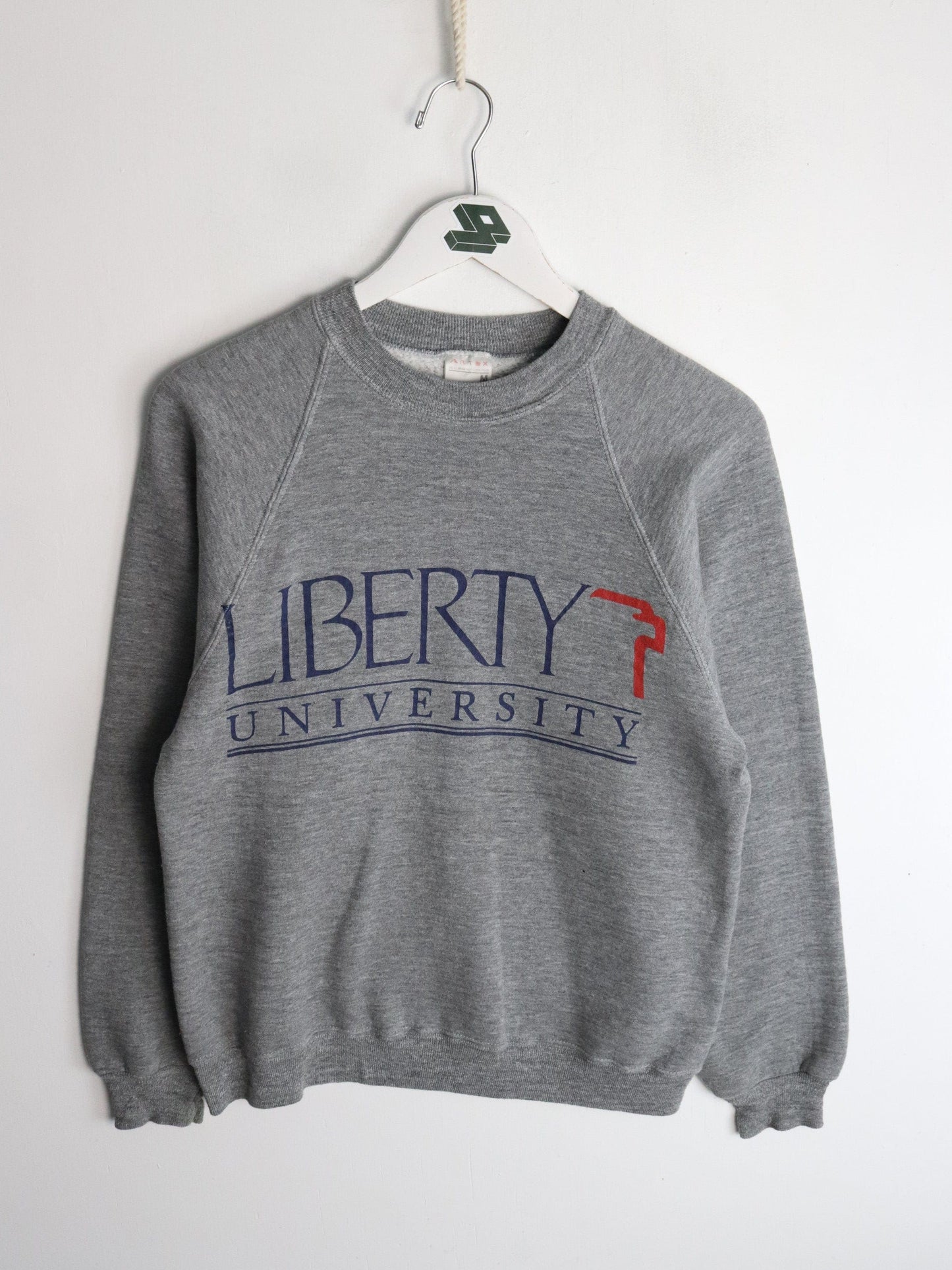 Vintage Liberty University Sweatshirt Mens Small Grey from propervintagecanada