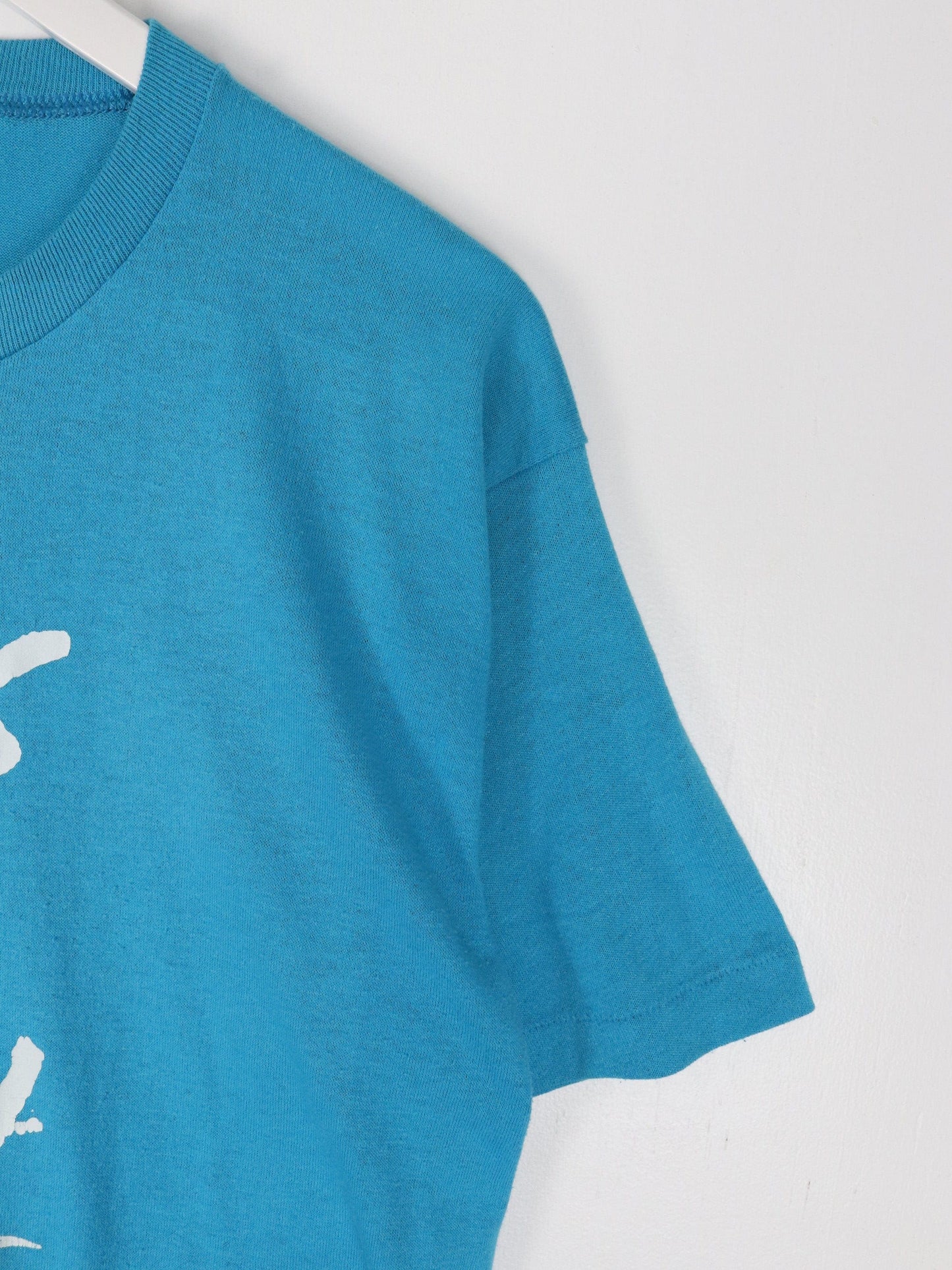 Vintage Life's A Beach T Shirt Fits Mens Large Blue 80s Funny USA from propervintagecanada