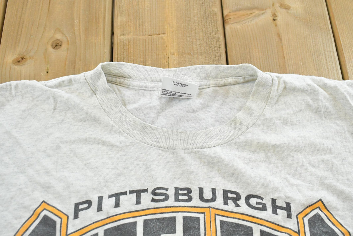 Vintage Logo Athletic 1990s Pittsburgh Steelers NFL Logo Athletic T-Shirt Mens 2XL from propervintagecanada