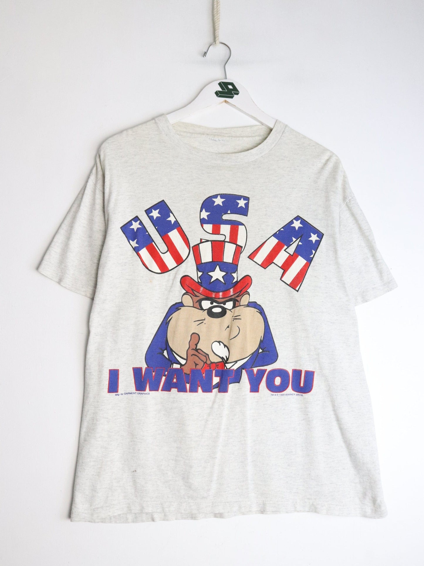 Vintage Looney Tunes T Shirt Mens Large Grey from propervintagecanada