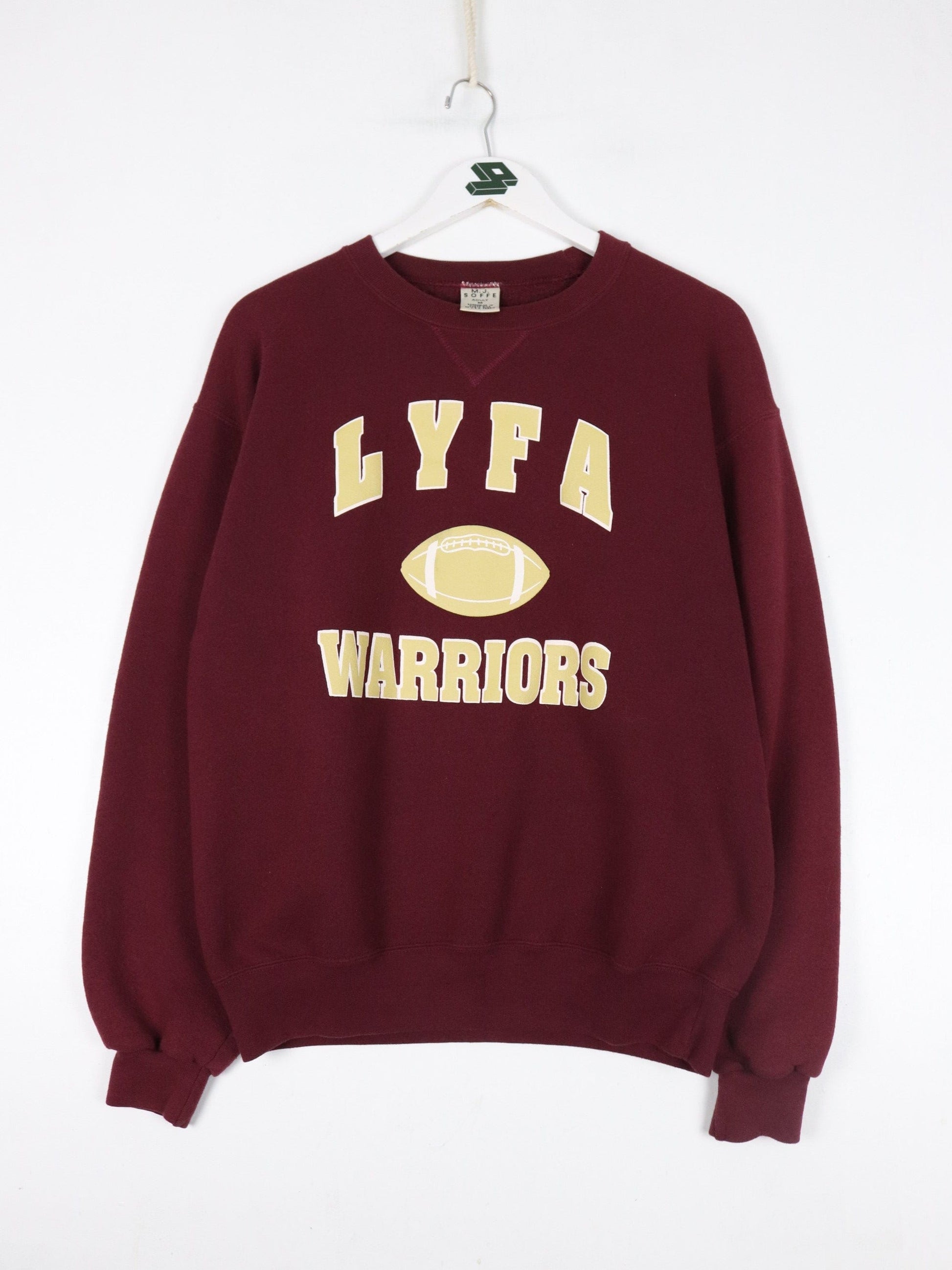 Vintage Lyfa Warriors Sweatshirt Mens Medium Red Football