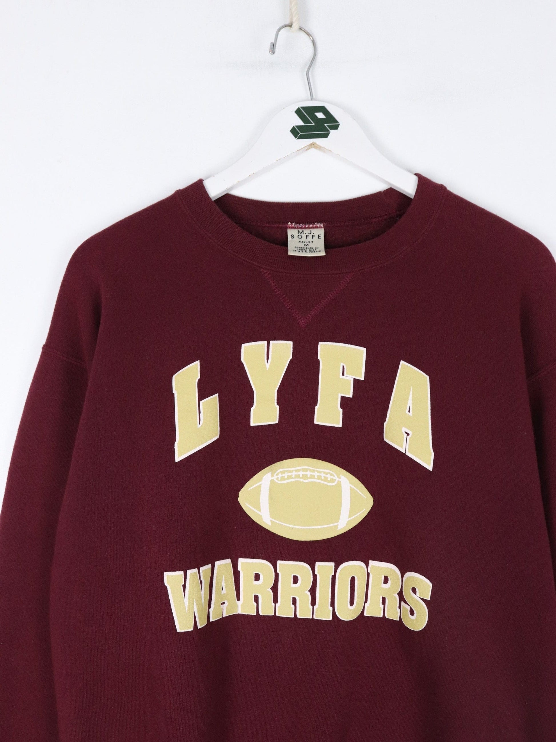 Vintage Lyfa Warriors Sweatshirt Mens Medium Red Football
