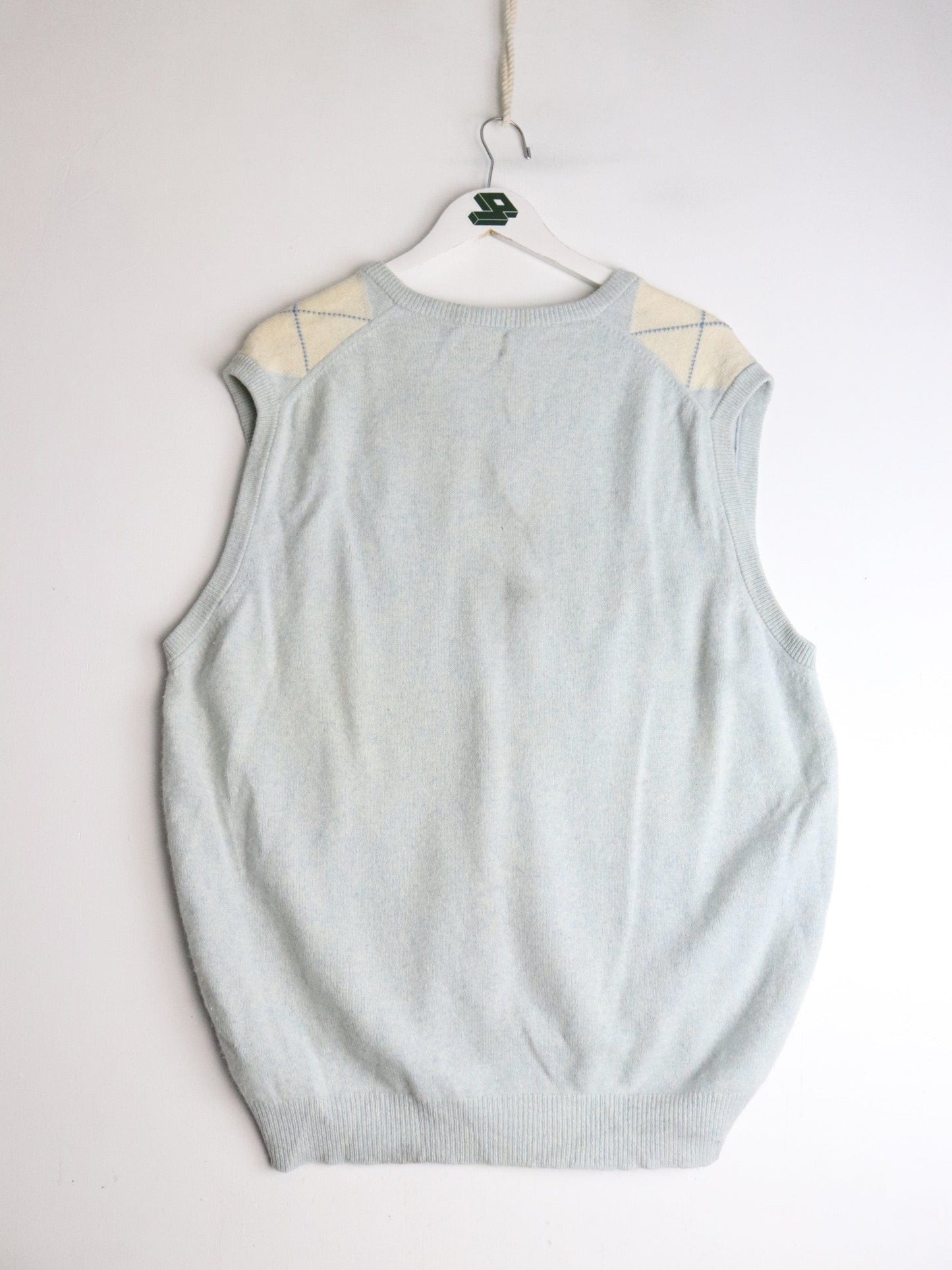 Vintage Lyle & Scott Knit Sweater Mens Large Wool Vest from propervintagecanada