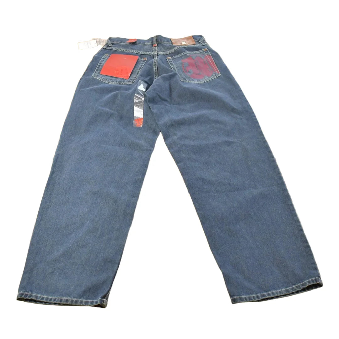 Vintage Makaveli Tupac Denim Jeans Y2K Hip Hop Streetwear (31 x 33 NWT) from propervintagecanada