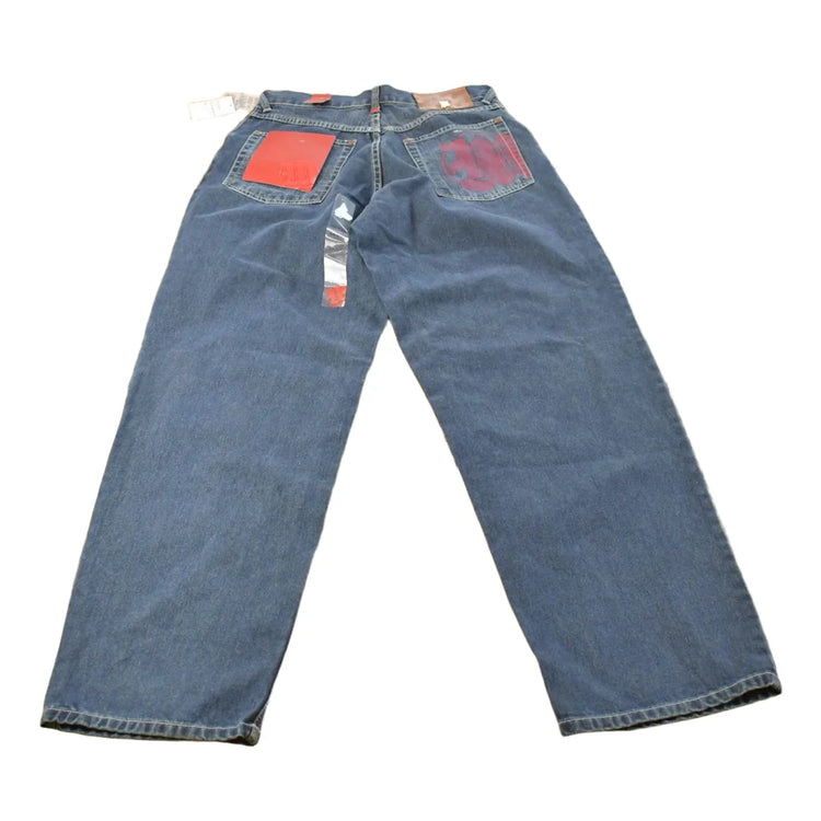 Vintage Makaveli Tupac Denim Jeans Y2K Hip Hop Streetwear (31 x 33 NWT) from propervintagecanada