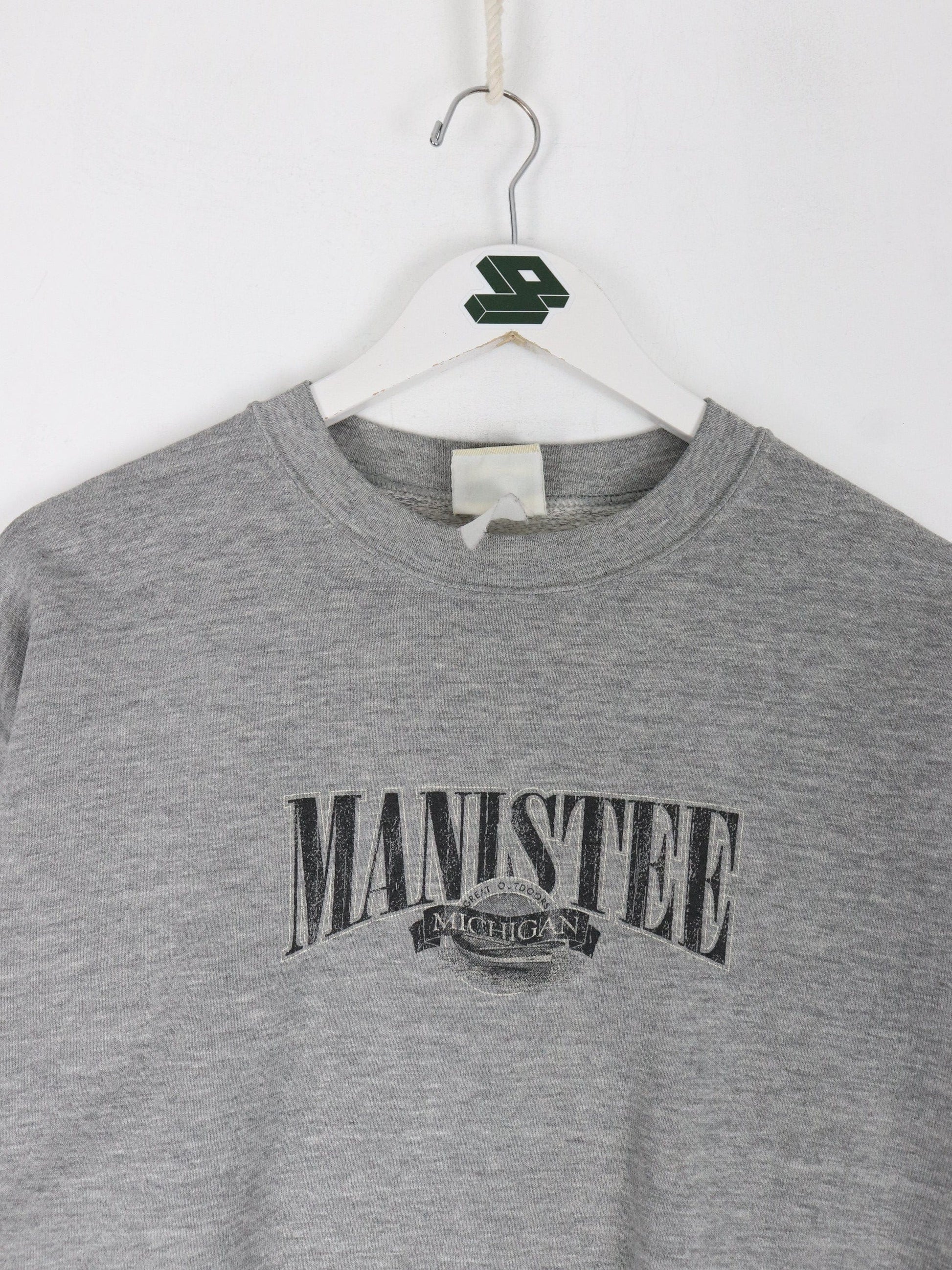 Vintage Manistee Manitoba Sweatshirt Mens Small Grey Lee USA from propervintagecanada