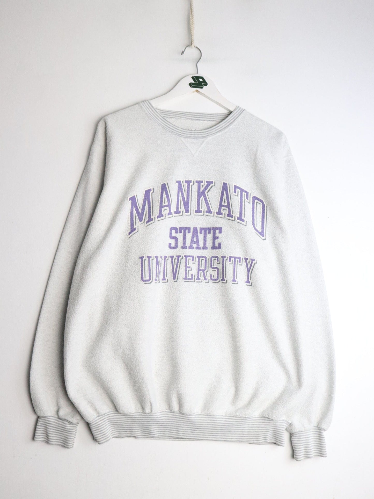 Vintage Mankato Sweatshirt Mens 2XL Tall White Reverse from propervintagecanada
