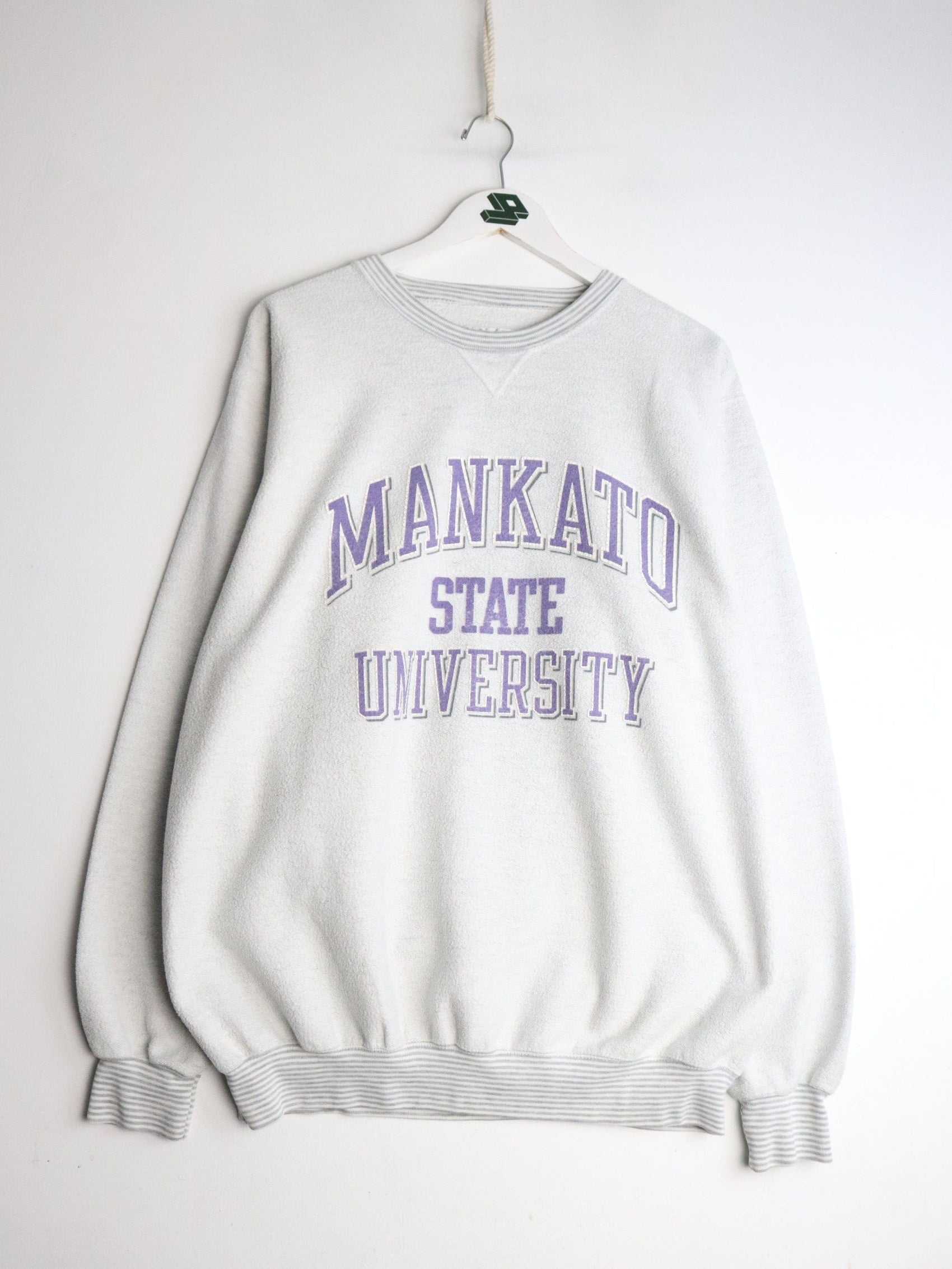 Vintage Mankato Sweatshirt Mens 2XL Tall White Reverse