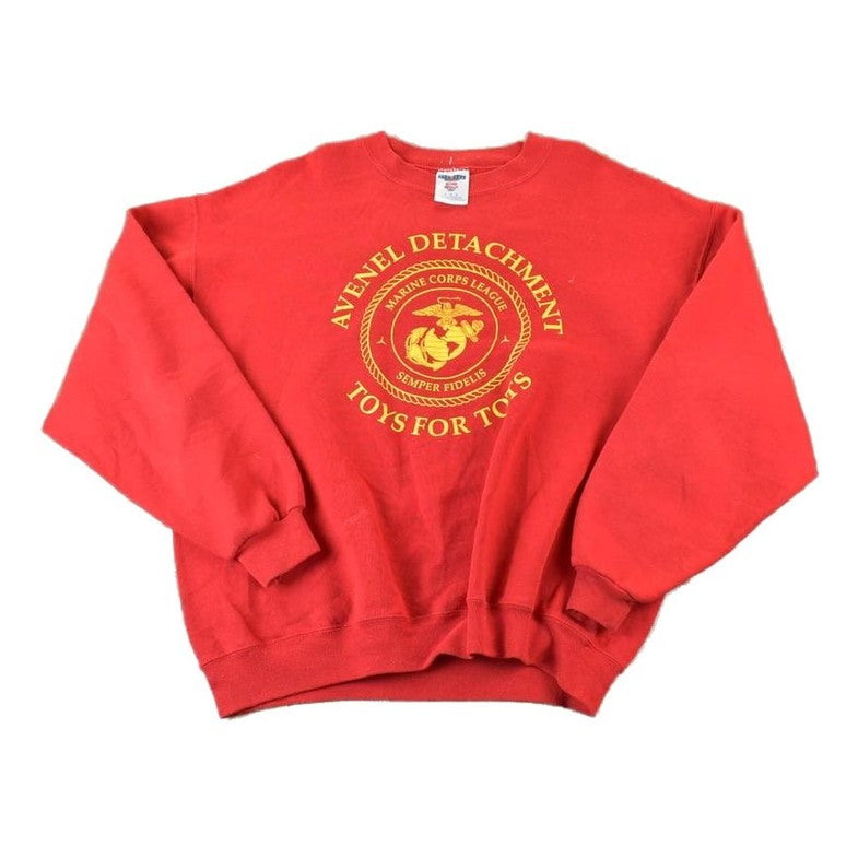 Vintage Marine Corps League Toys For Tots Crewneck Sweatshirt Men's Large from propervintagecanada