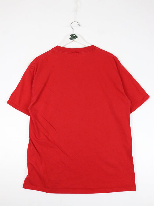 Vintage Mark McGuire Baseball T Shirt Mens Large Red MLB Home Run Record