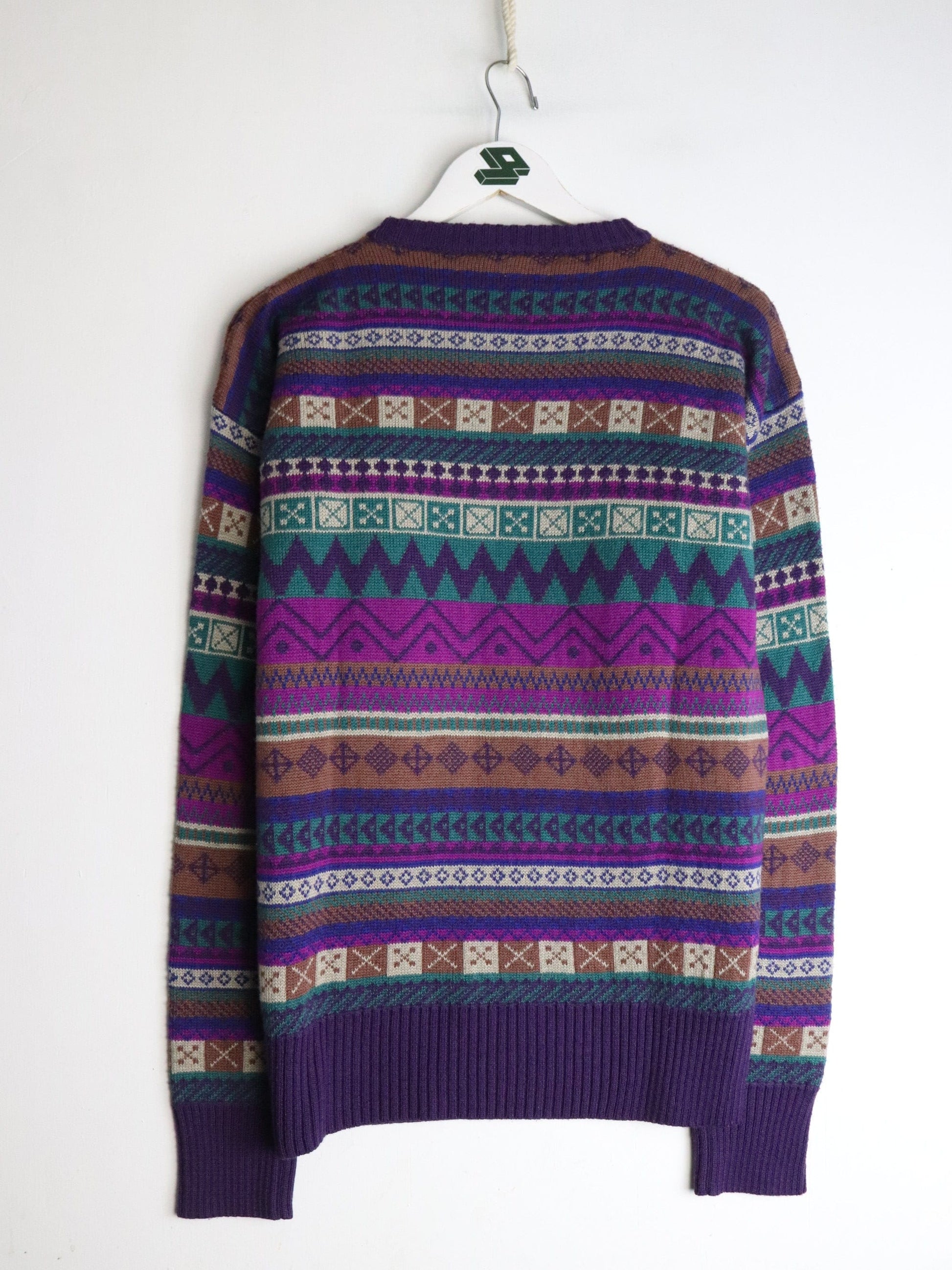 Vintage Meister Knit Sweater Mens Medium Purple from propervintagecanada