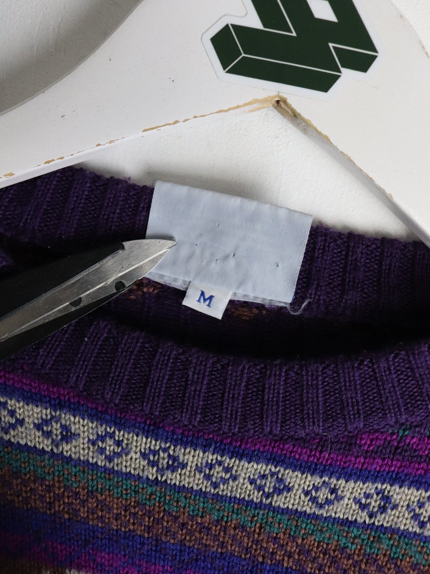 Vintage Meister Knit Sweater Mens Medium Purple from propervintagecanada